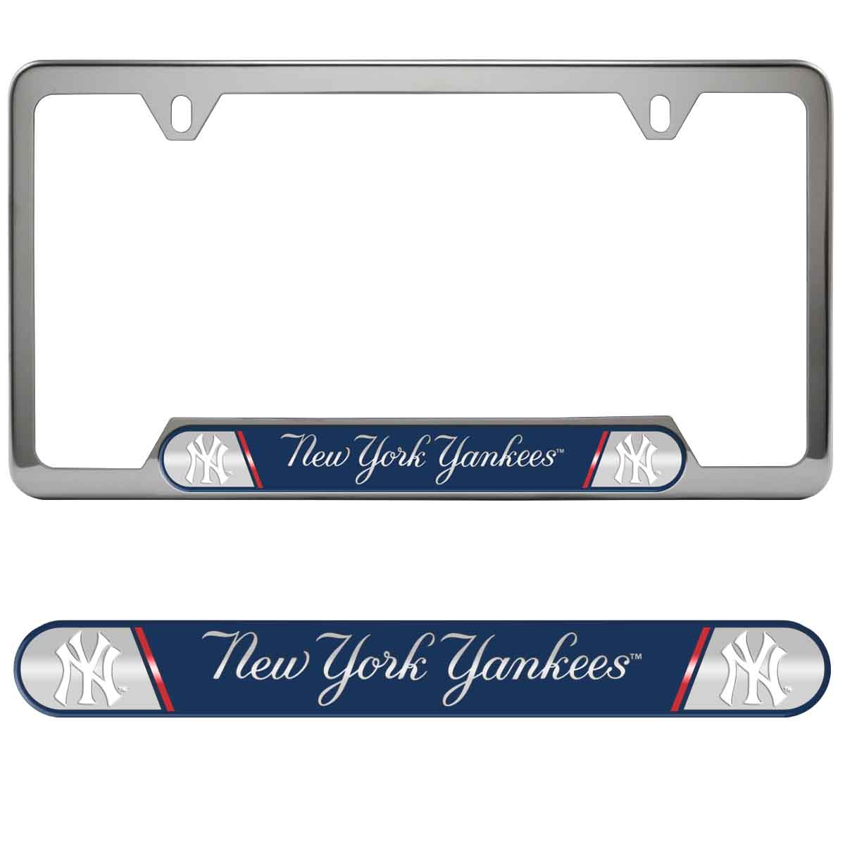 NY Yankees Embossed License Plate Frame