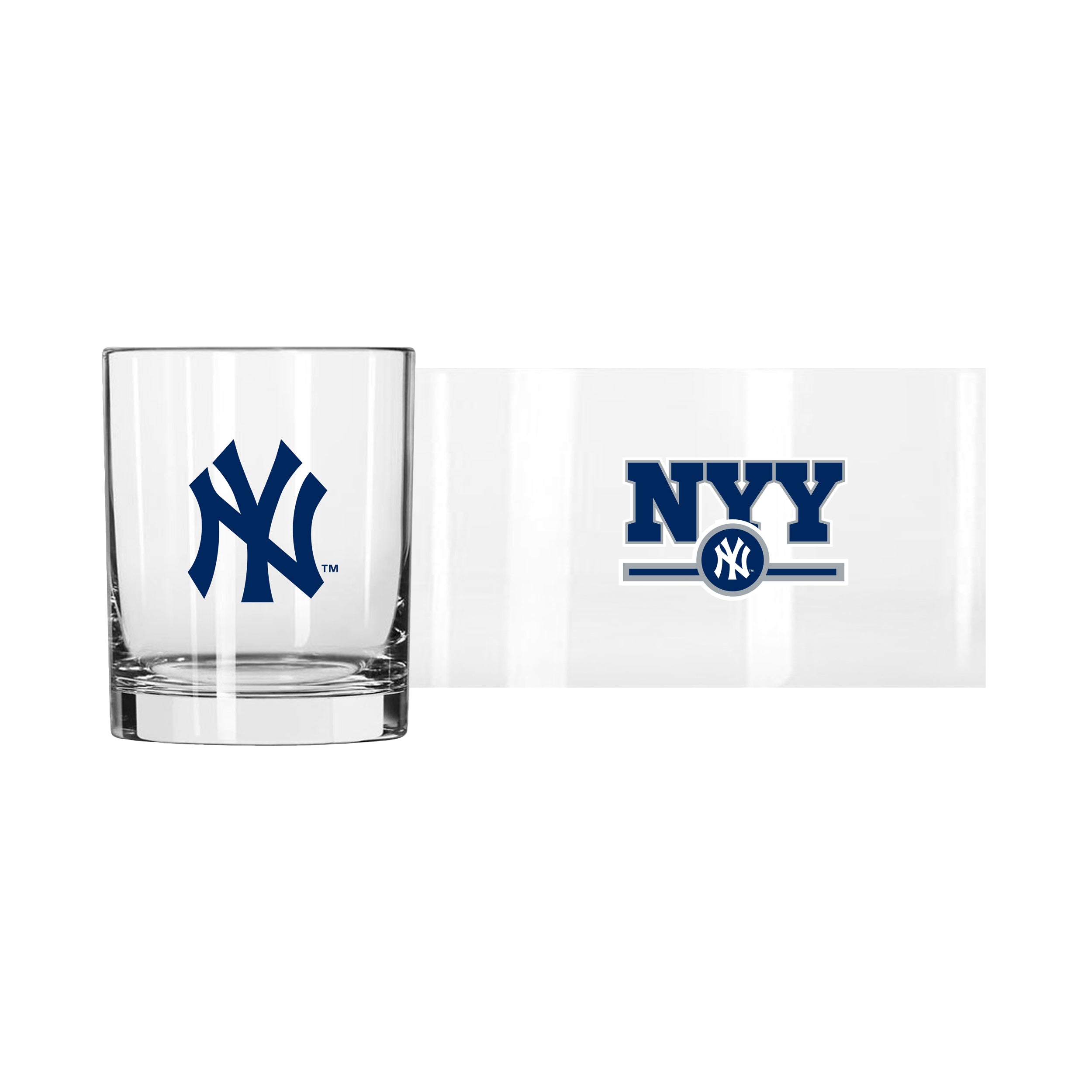 New York Yankees 14oz Letterman Rock Glass - Sports Gifts, Sports Memorabilia, Sports Collectibles, Fan Shop