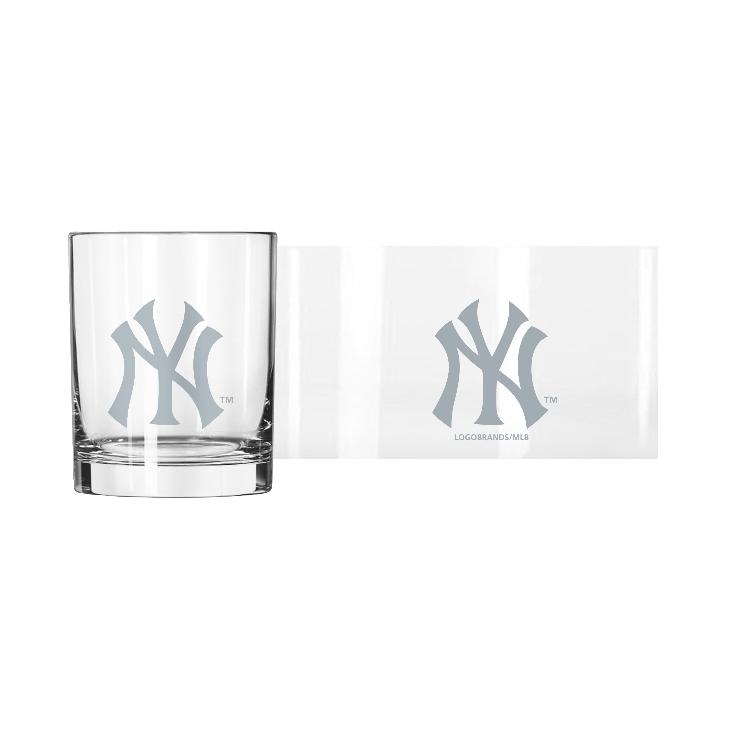 New York Yankees 14oz Frost Rocks Glass - Sports Gifts, Sports Memorabilia, Sports Collectibles, Fan Shop