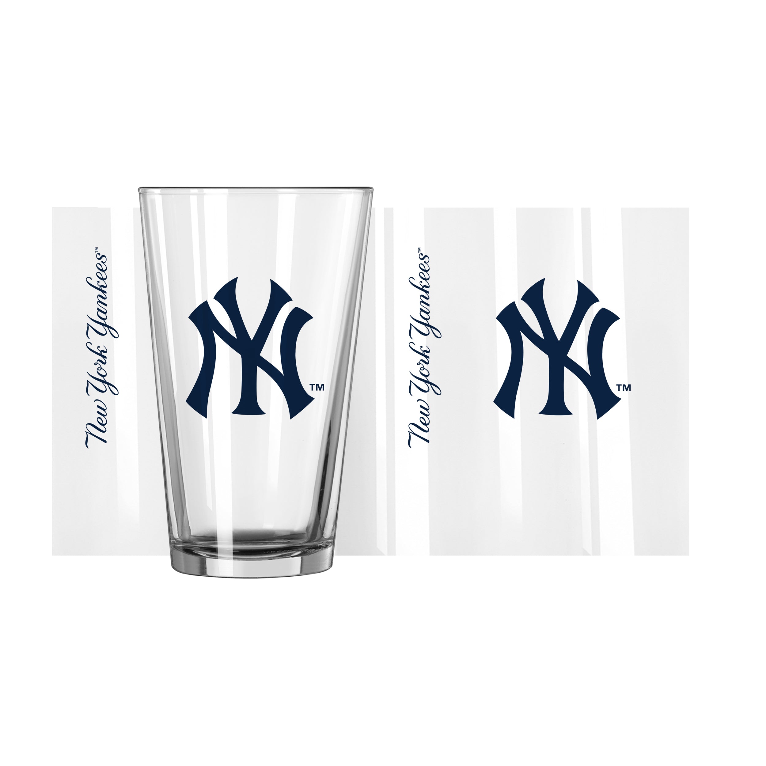 New York Yankees 16oz Gameday Pint Glass - Sports Gifts, Sports Memorabilia, Sports Collectibles, Fan Shop