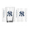 New York Yankees 16oz Gameday Pint Glass - Sports Gifts, Sports Memorabilia, Sports Collectibles, Fan Shop