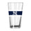 New York Yankees 16oz Stripe Pint Glass
