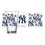 New York Yankees 16oz Scatter Pint Glass - Sports Gifts, Sports Memorabilia, Sports Collectibles, Fan Shop