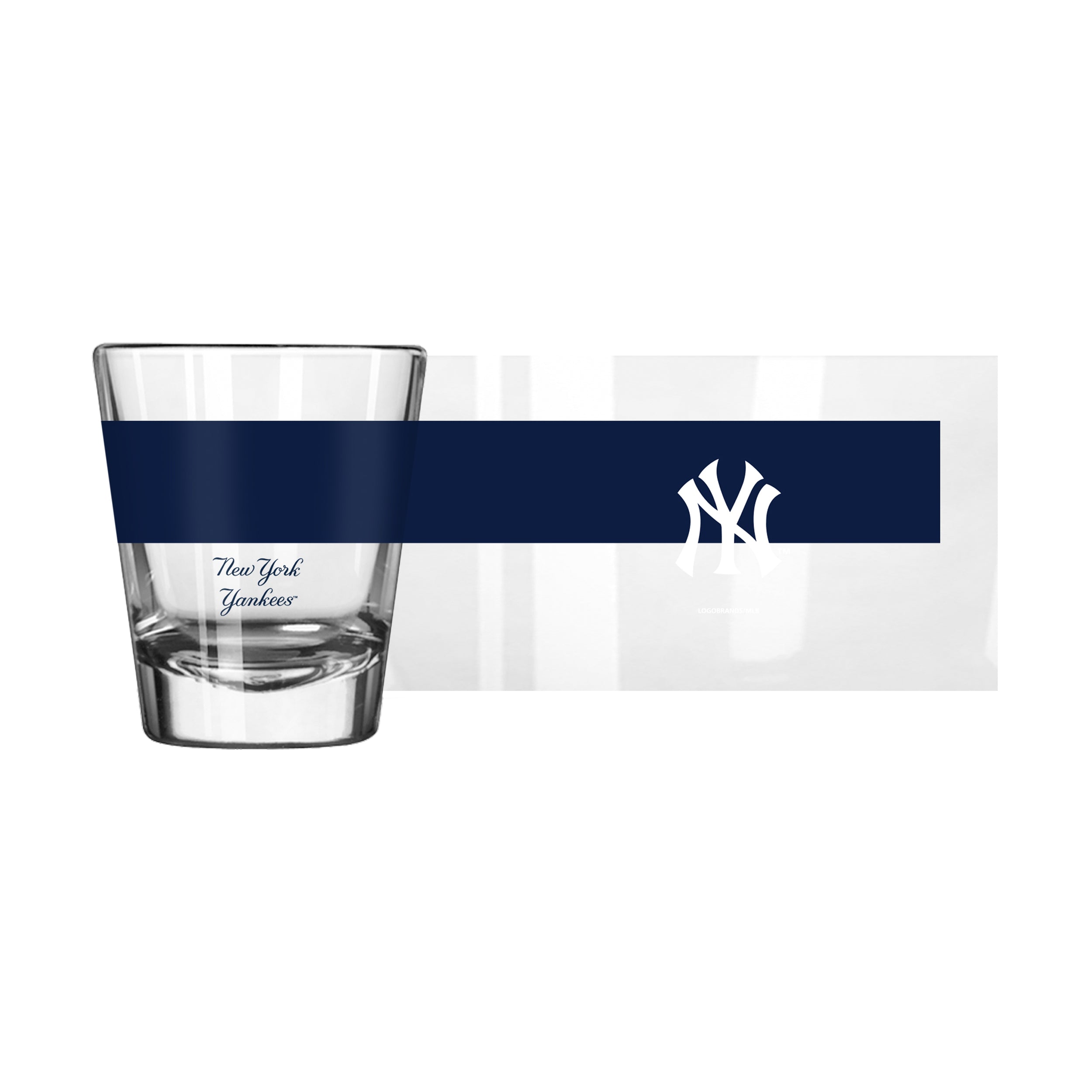 New York Yankees 2oz Colorblock Shot Glass - Sports Gifts, Sports Memorabilia, Sports Collectibles, Fan Shop