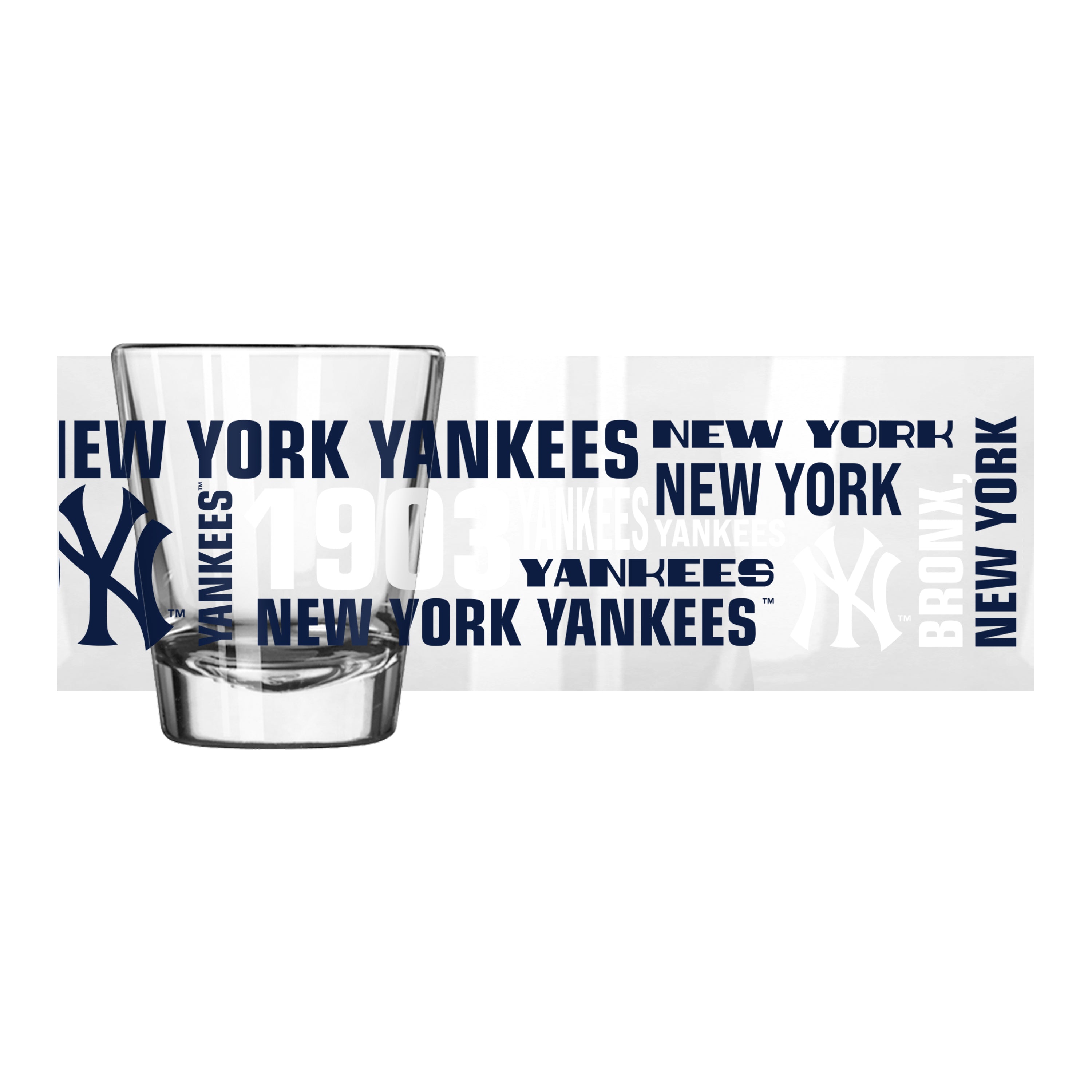 New York Yankees 2oz Spirit Shot Glass - Sports Gifts, Sports Memorabilia, Sports Collectibles, Fan Shop