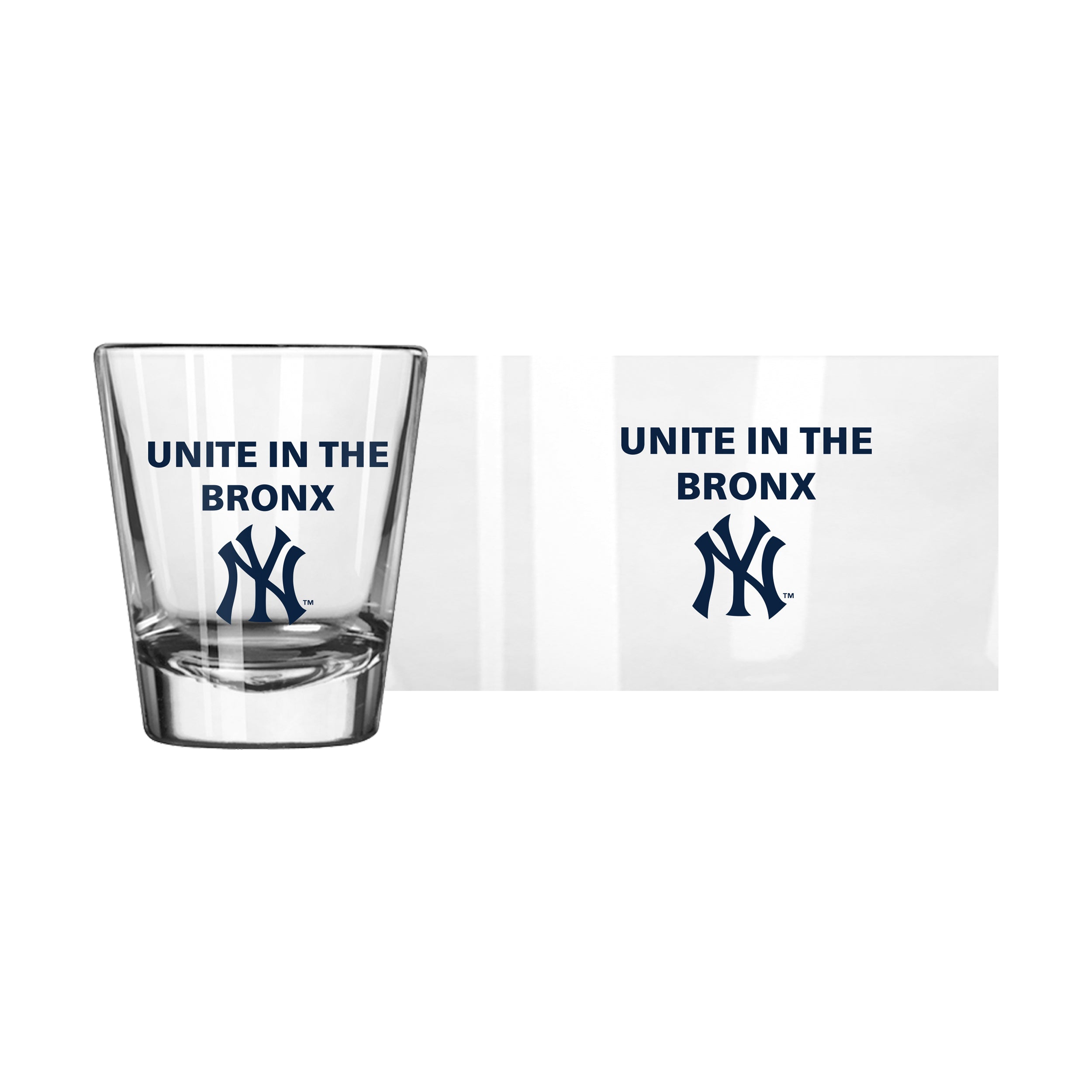 New York Yankees 2oz Slogan Shot Glass - Sports Gifts, Sports Memorabilia, Sports Collectibles, Fan Shop