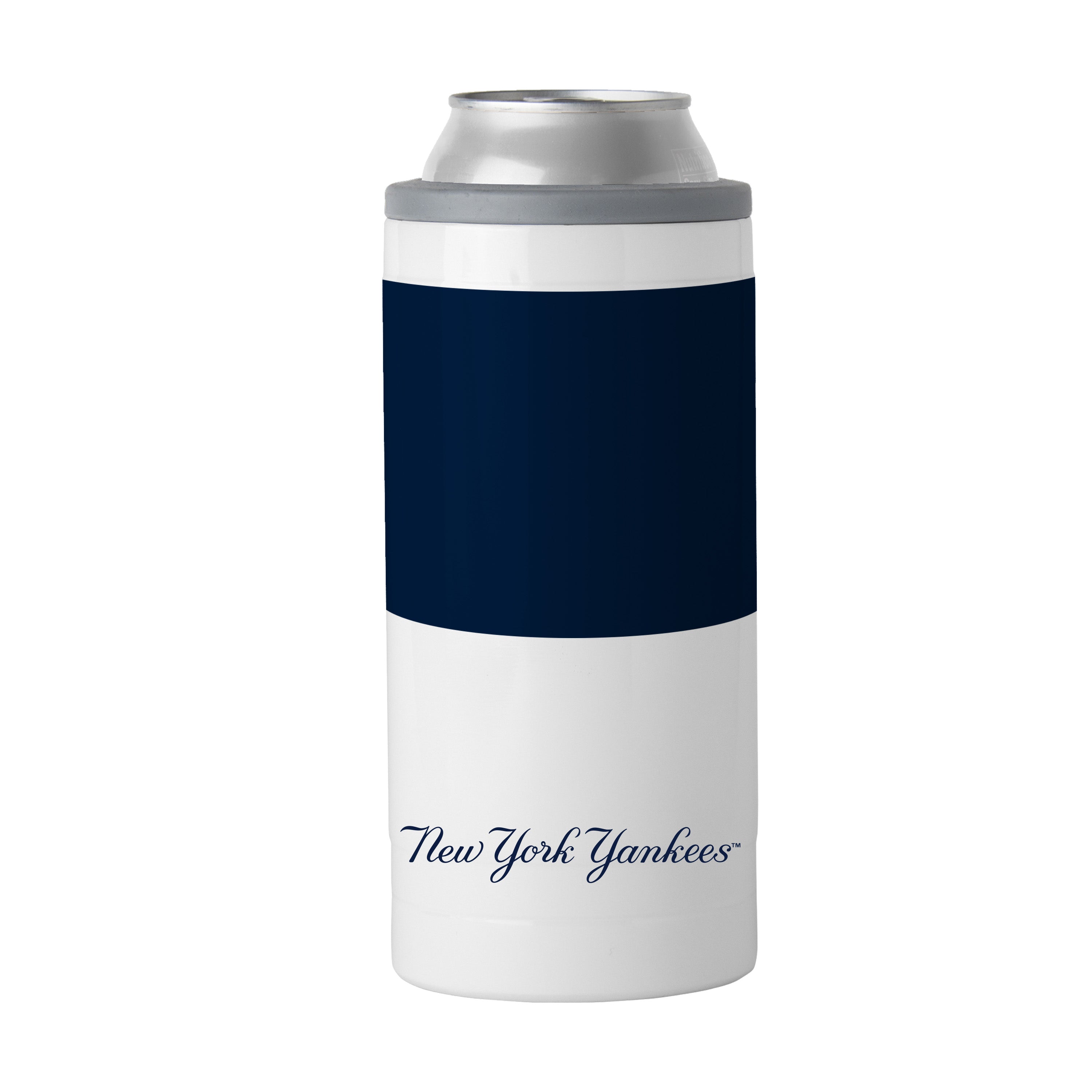 New York Yankees Colorblock Slim Can Coolie - Sports Gifts, Sports Memorabilia, Sports Collectibles, Fan Shop