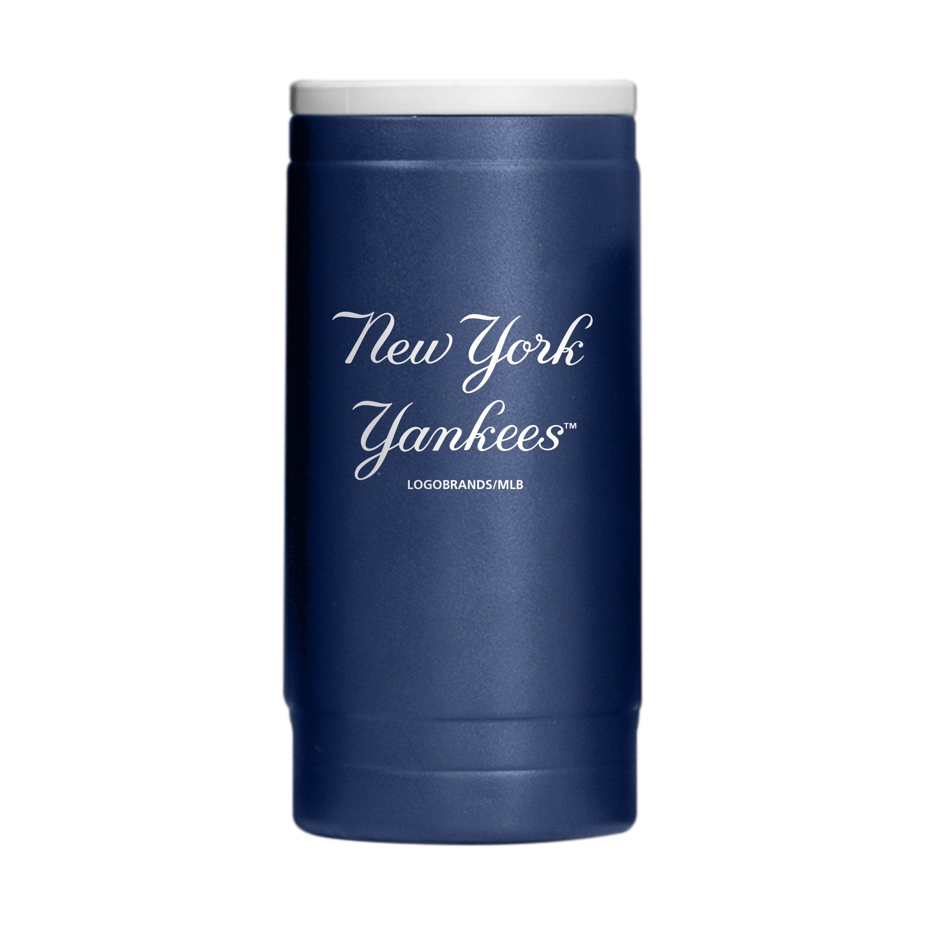 New York Yankees Flipside Powder Coat Slim Can Coolie - Sports Gifts, Sports Memorabilia, Sports Collectibles, Fan Shop