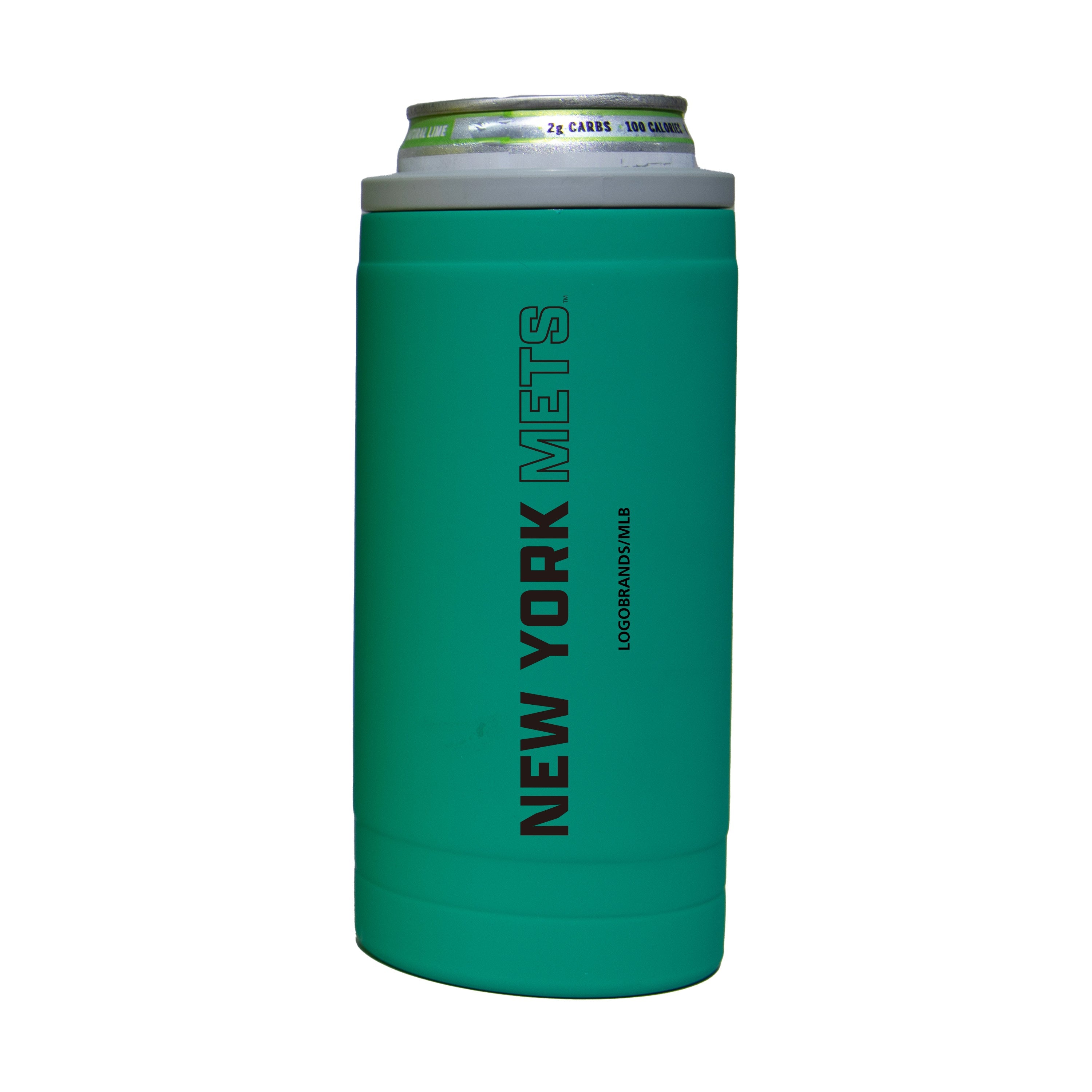 New York Yankees 12oz Optic Stacked Soft Touch Slim Coolie