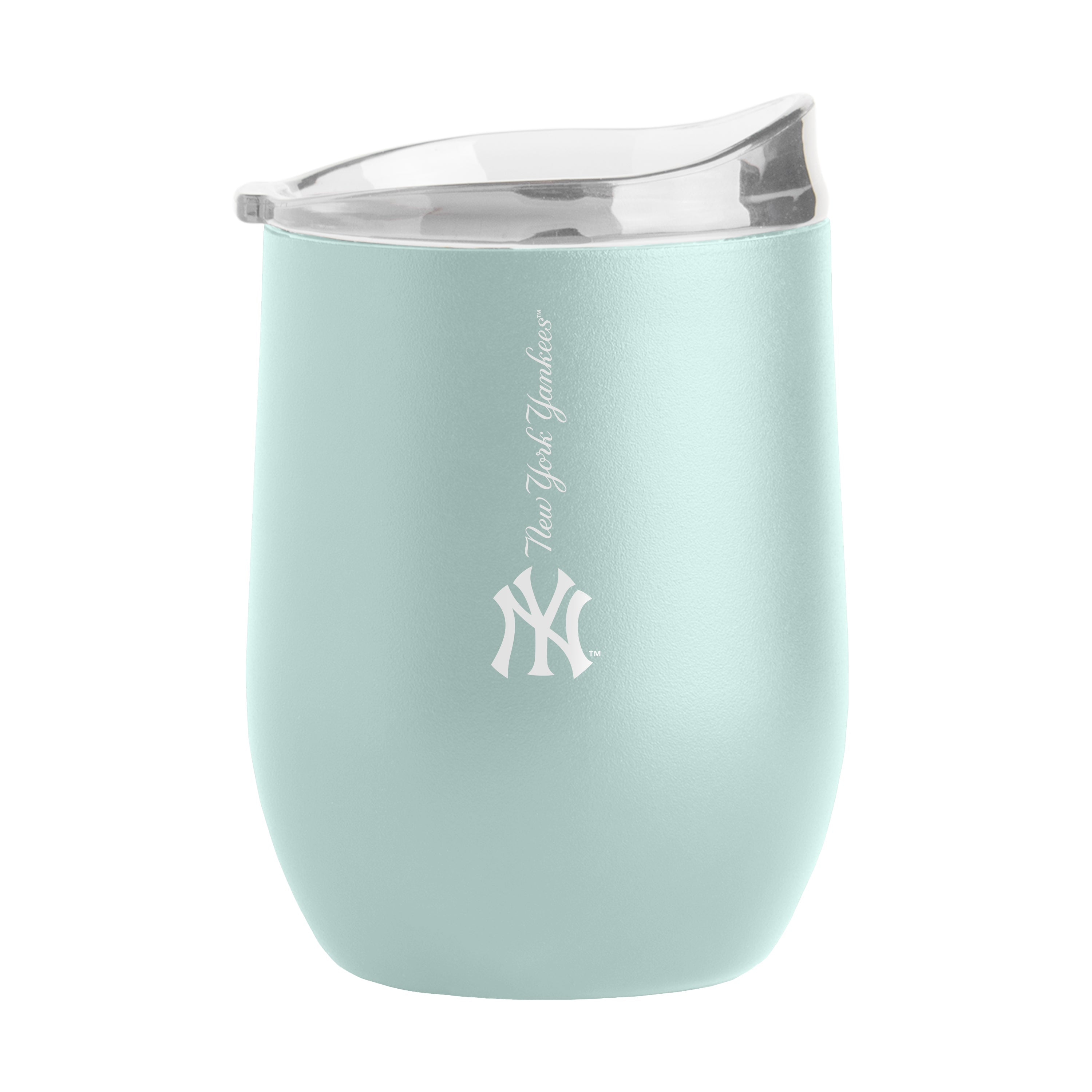 New York Yankees 16oz Vertical Powder Coat Curved Beverage - Sports Gifts, Sports Memorabilia, Sports Collectibles, Fan Shop