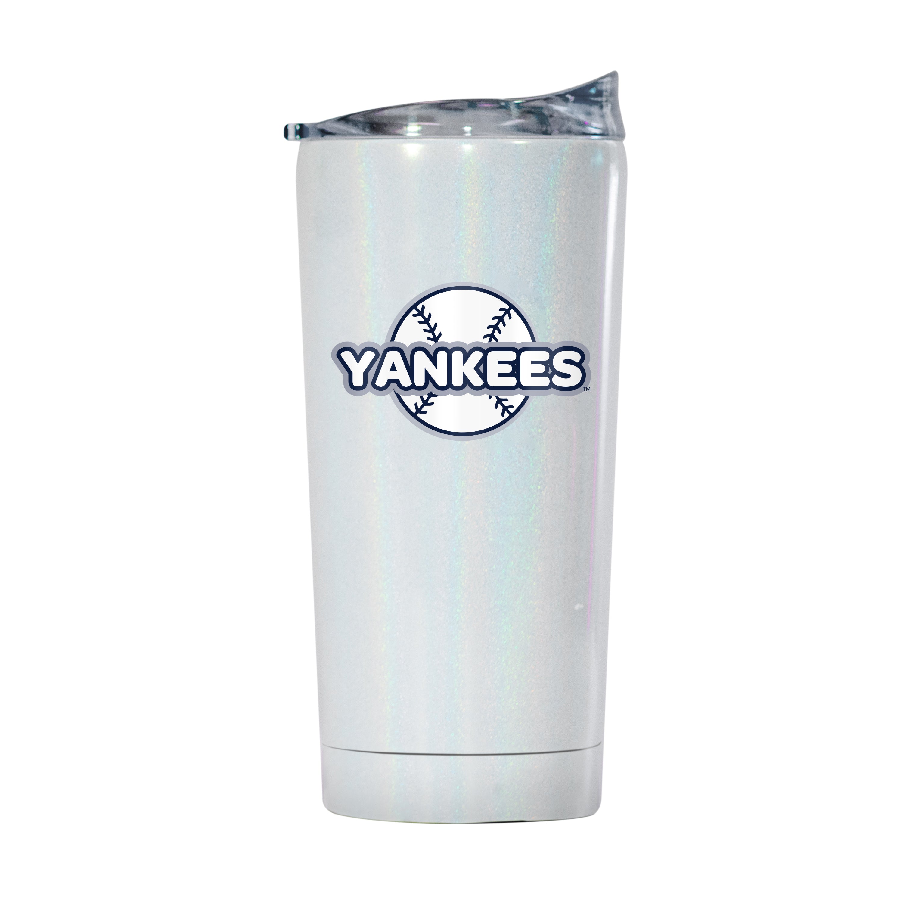 New York Yankees 20oz Bubble Iridescent Tumbler - Sports Gifts, Sports Memorabilia, Sports Collectibles, Fan Shop