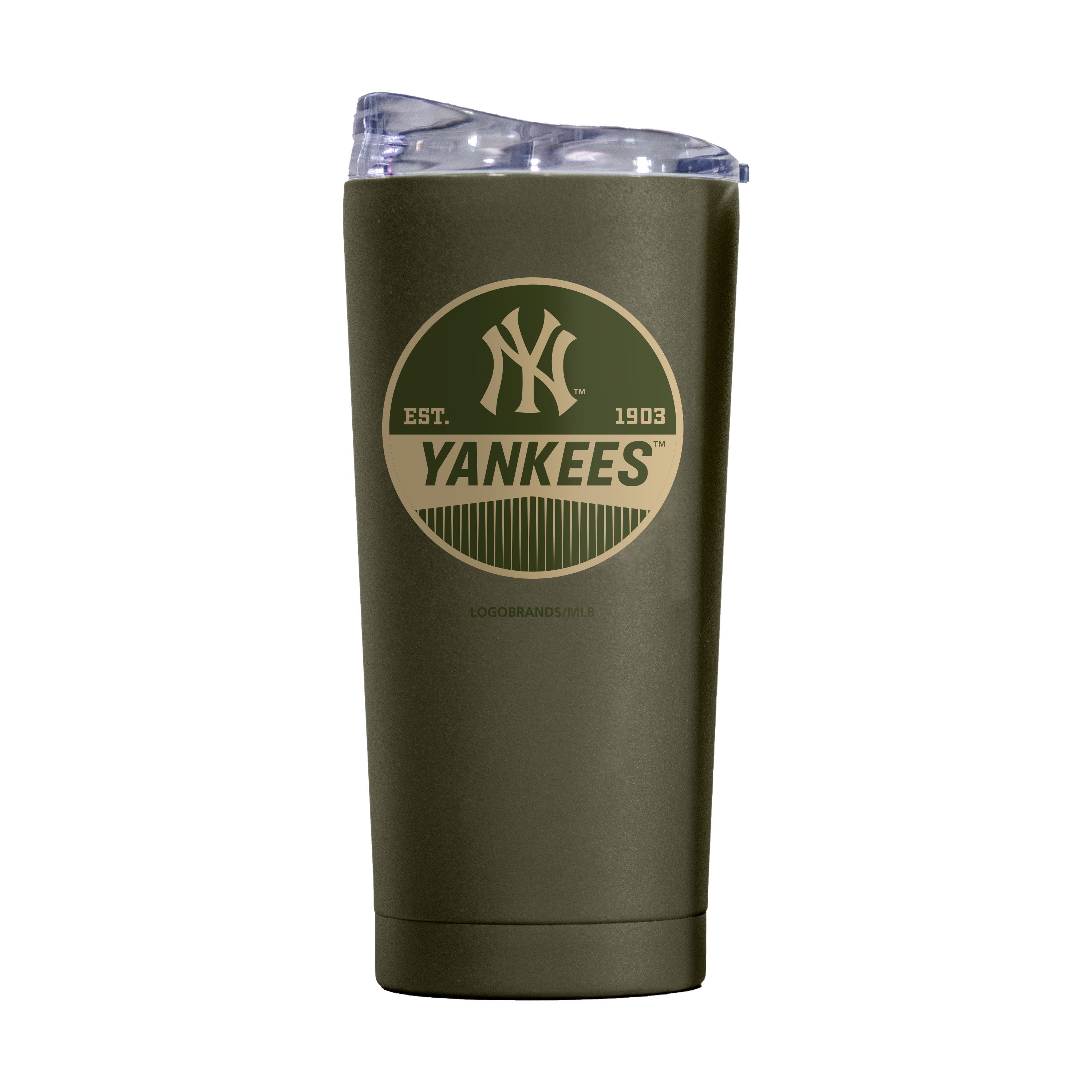 New York Yankees 20oz Badge Powder Coat Tumbler - Sports Gifts, Sports Memorabilia, Sports Collectibles, Fan Shop