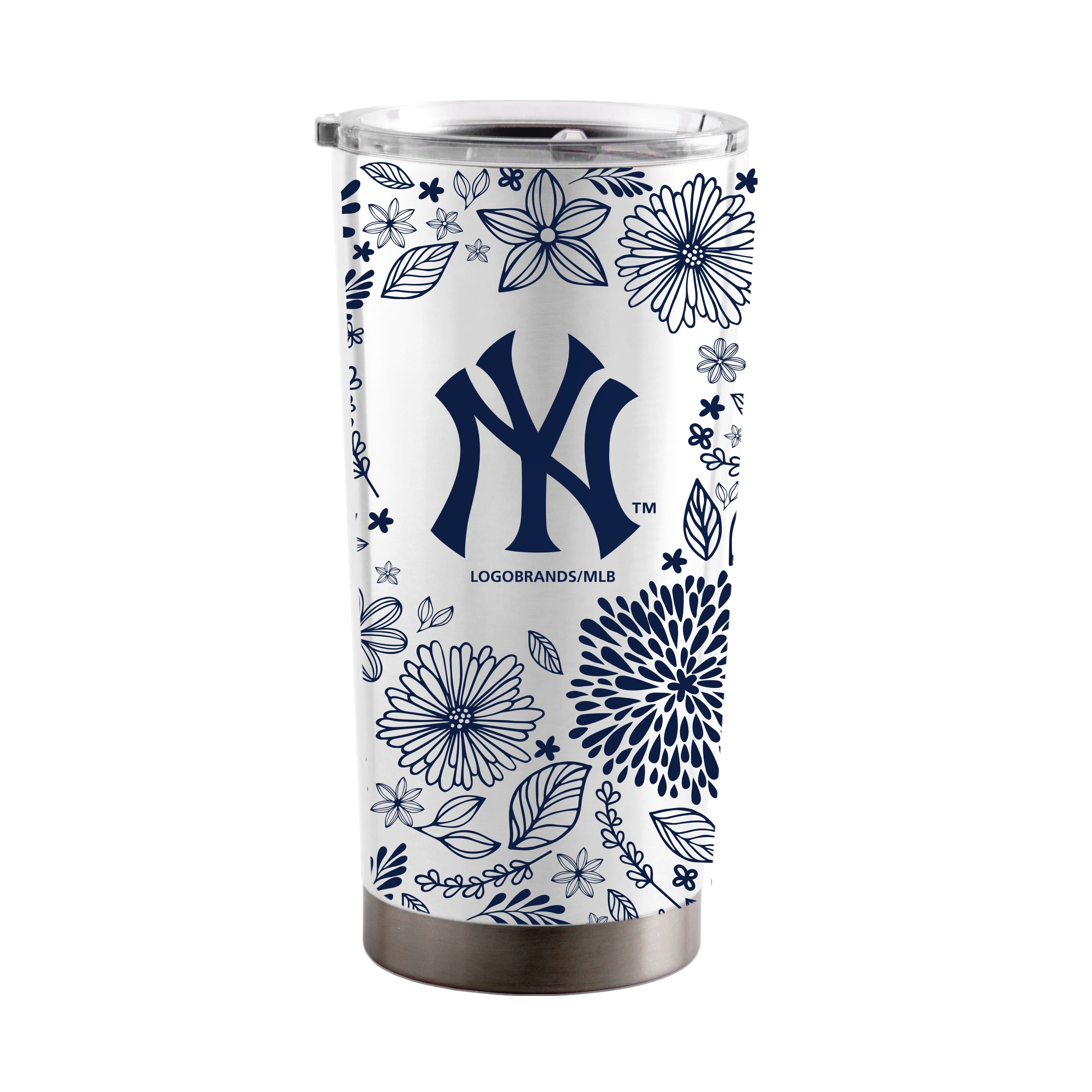 New York Yankees 20oz Botanical Stainless Steel Tumbler
