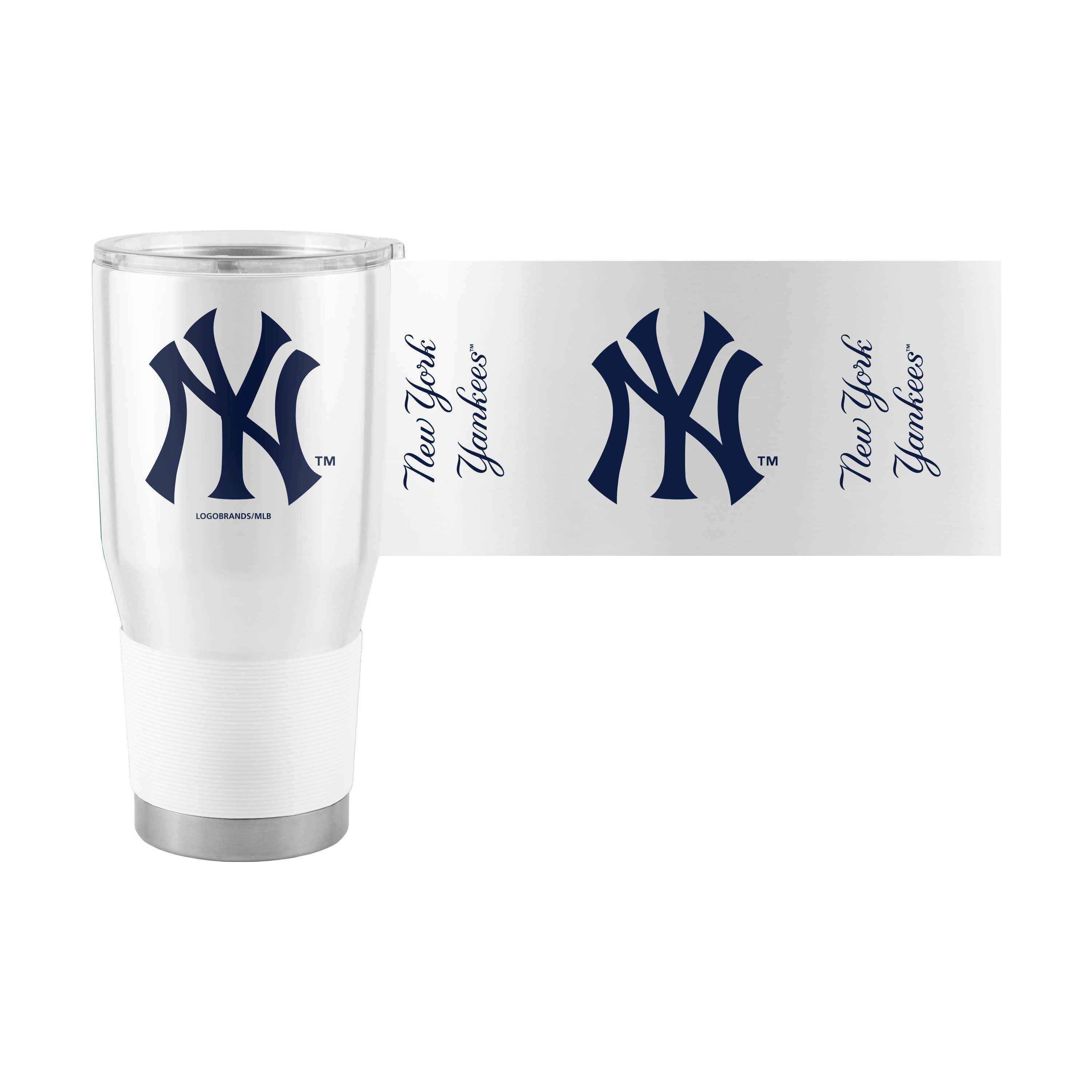 New York Yankees White 30oz Gameday Stainless Tumbler - Sports Gifts, Sports Memorabilia, Sports Collectibles, Fan Shop
