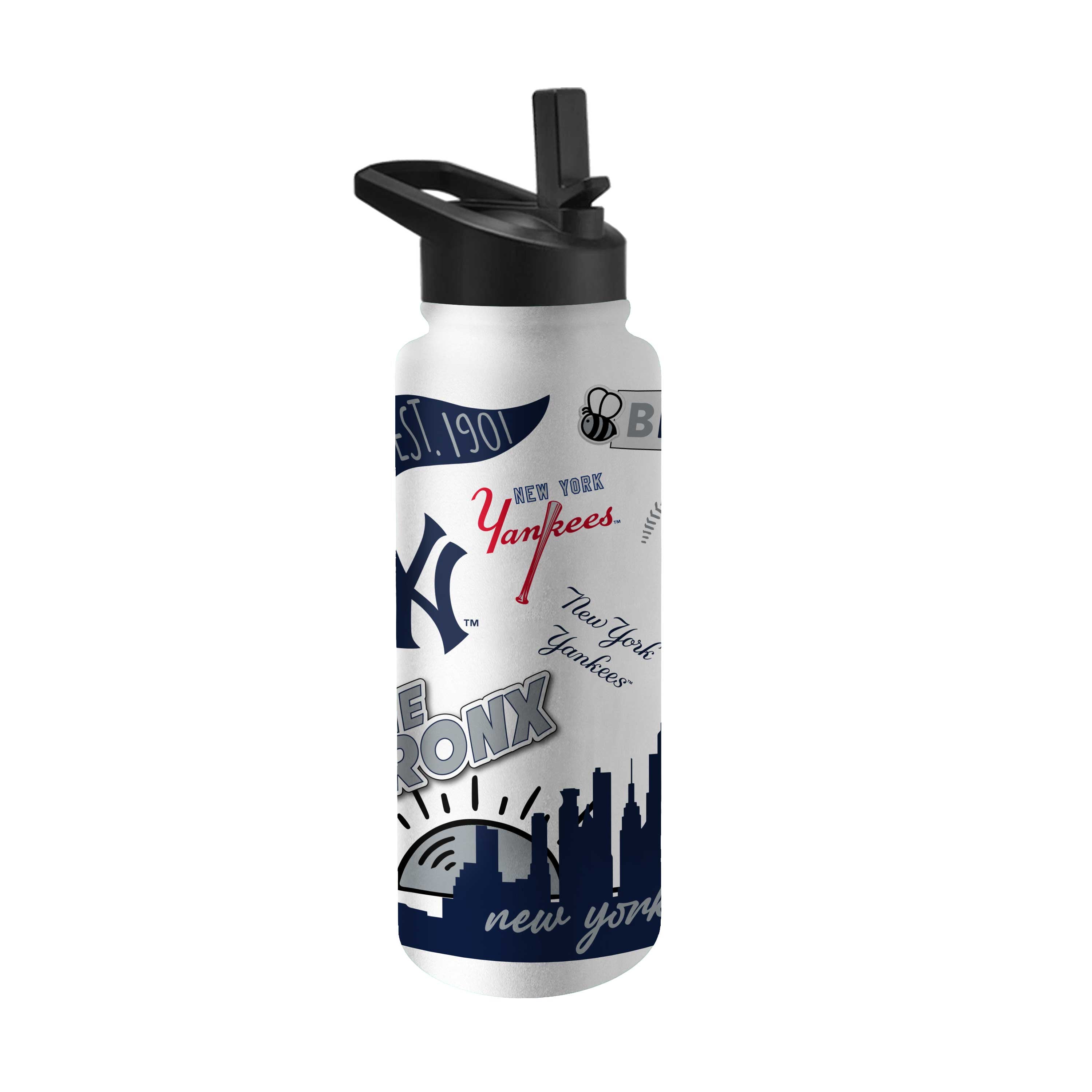 New York Yankees 34oz Native Quencher Bottle - Sports Gifts, Sports Memorabilia, Sports Collectibles, Fan Shop