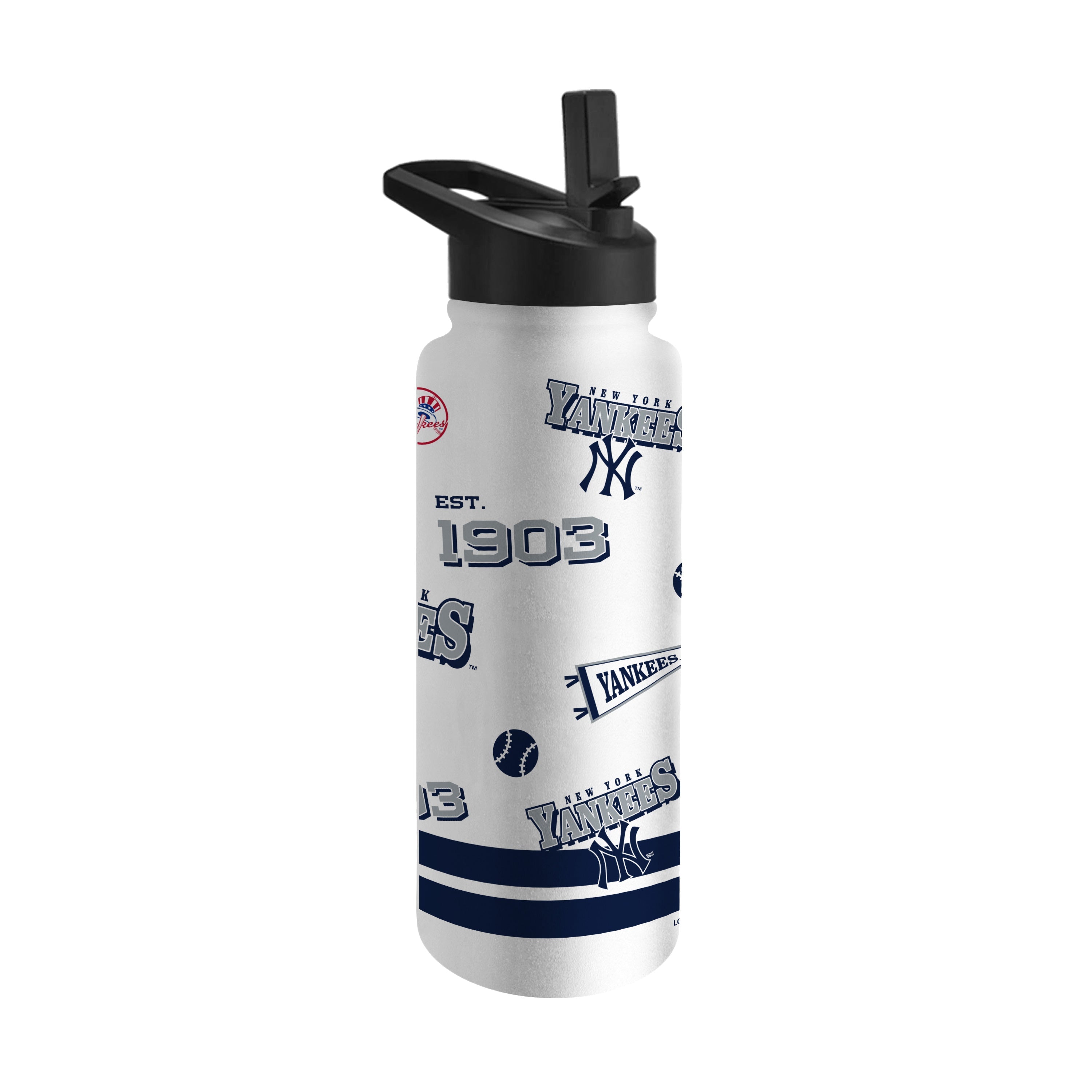 NY Yankees 34oz Native Quencher Bottle - Sports Gifts, Sports Memorabilia, Sports Collectibles, Fan Shop