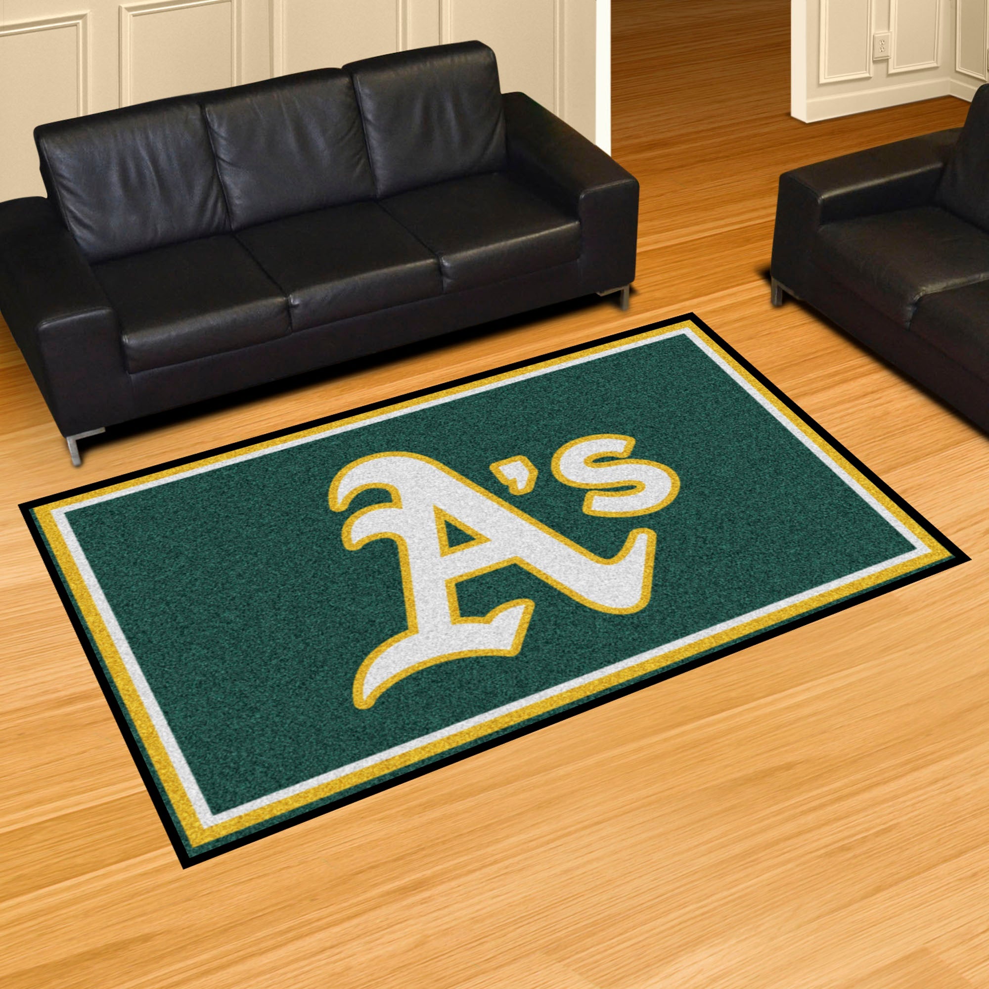 MLB - Oakland Athletics 5x8 Rug - Sports Gifts, Sports Memorabilia, Sports Collectibles, Fan Shop