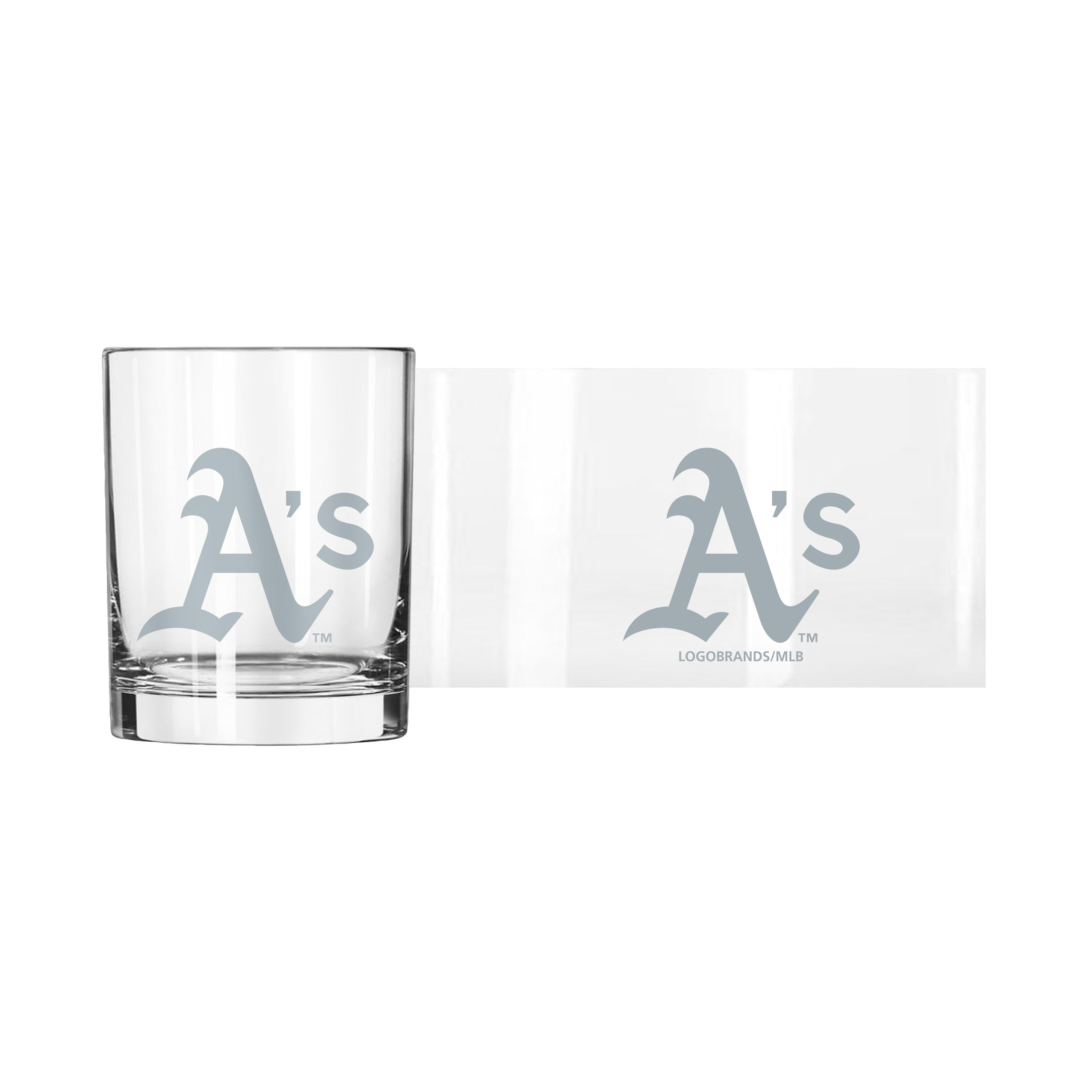 Athletics 14oz Frost Rocks Glass - Sports Gifts, Sports Memorabilia, Sports Collectibles, Fan Shop