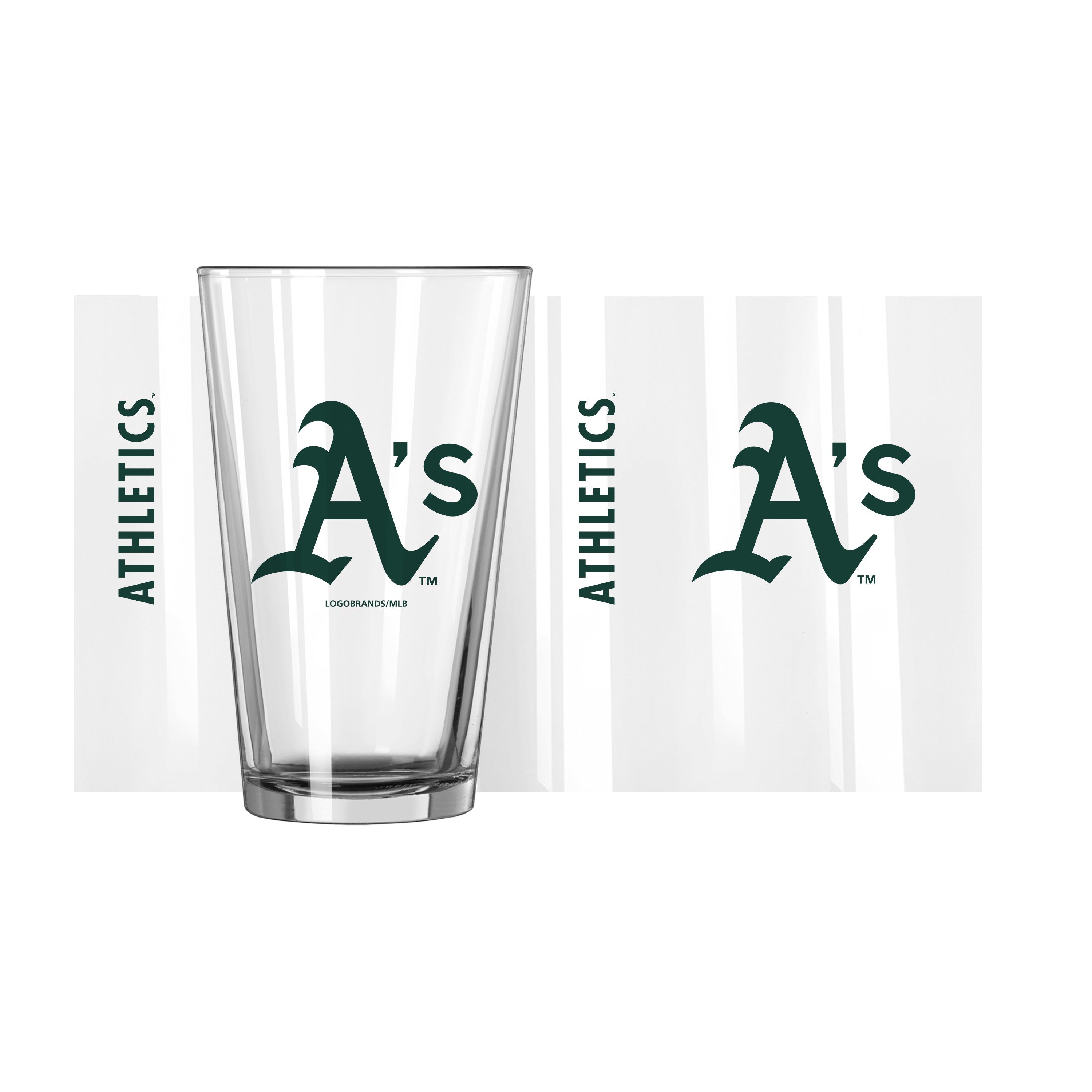 Athletics 16oz Gameday Pint Glass - Sports Gifts, Sports Memorabilia, Sports Collectibles, Fan Shop
