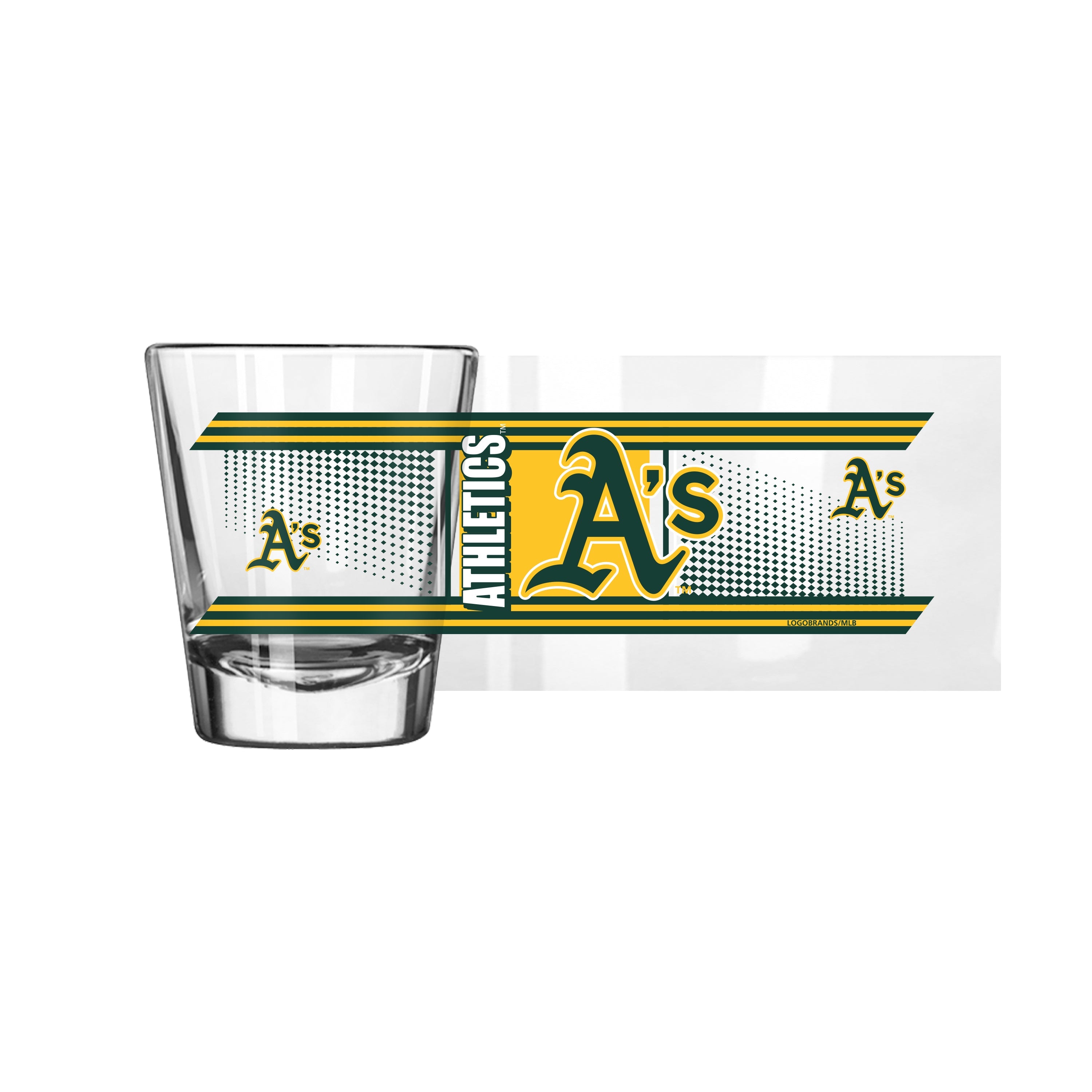Athletics 2oz Hero Shot Glass - Sports Gifts, Sports Memorabilia, Sports Collectibles, Fan Shop