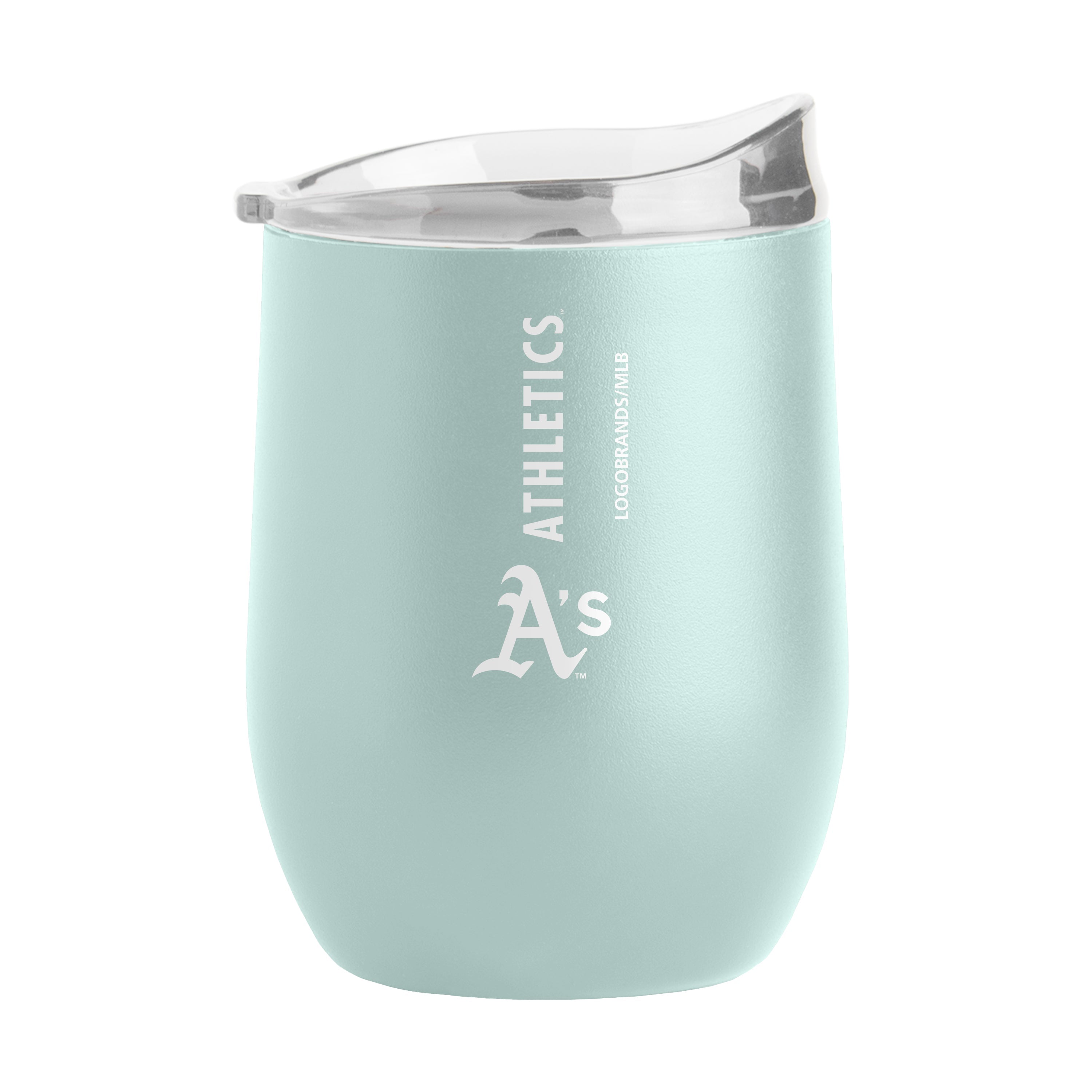 Athletics 16oz Vertical Powder Coat Curved Beverage - Sports Gifts, Sports Memorabilia, Sports Collectibles, Fan Shop