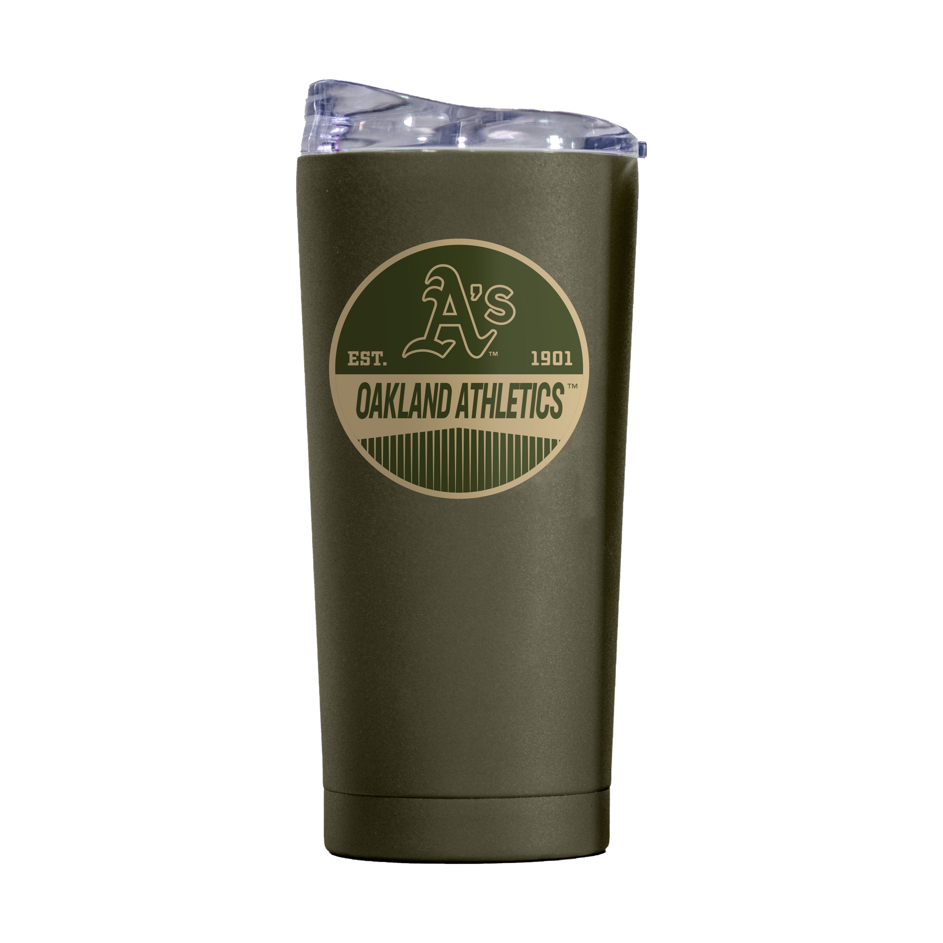 Athletics 20oz Badge Powder Coat Tumbler - Sports Gifts, Sports Memorabilia, Sports Collectibles, Fan Shop
