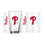 Philadelphia Phillies 16oz Gameday Pint Glass - Sports Gifts, Sports Memorabilia, Sports Collectibles, Fan Shop