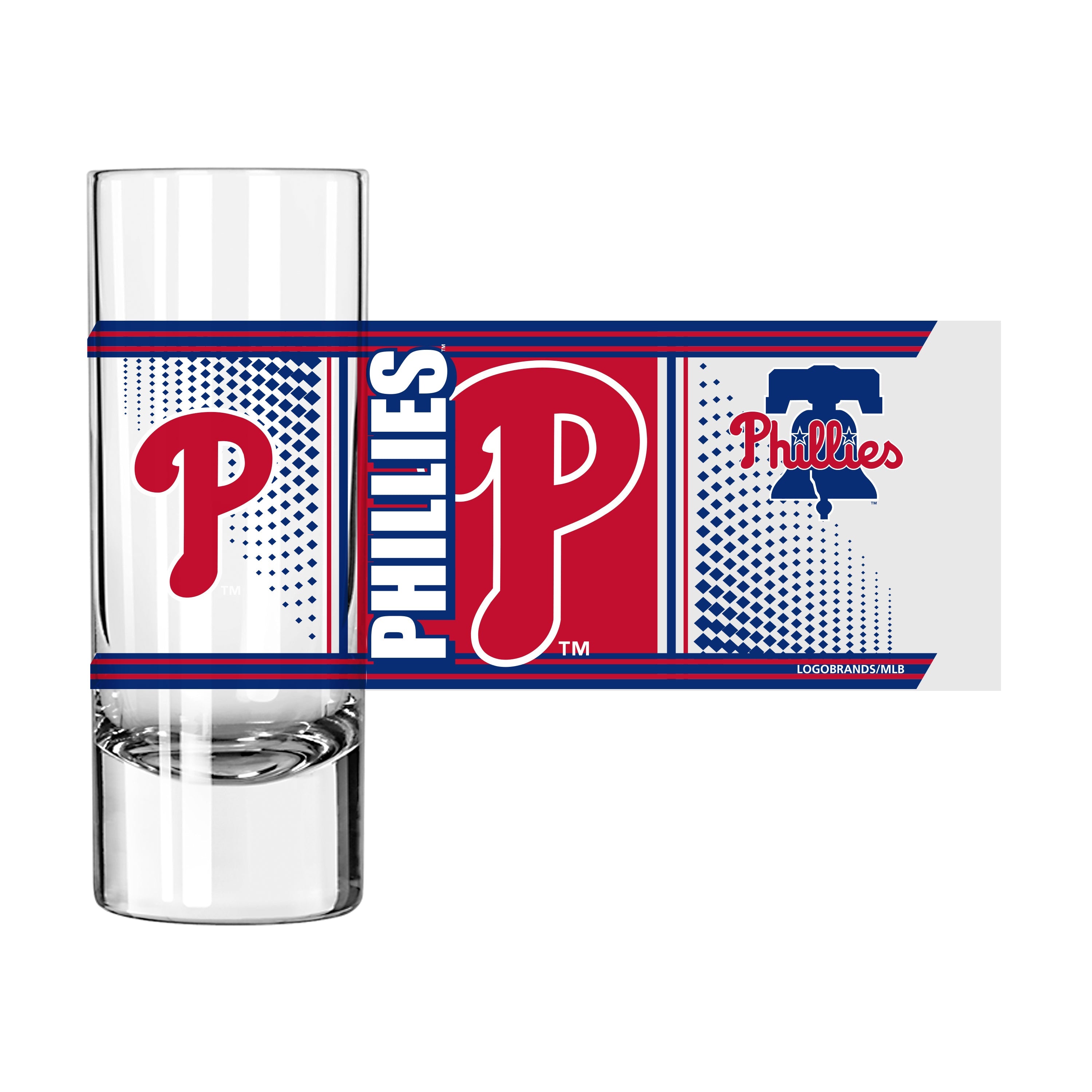 Philadelphia Phillies 2.5oz Hero Shooter Glass - Sports Gifts, Sports Memorabilia, Sports Collectibles, Fan Shop