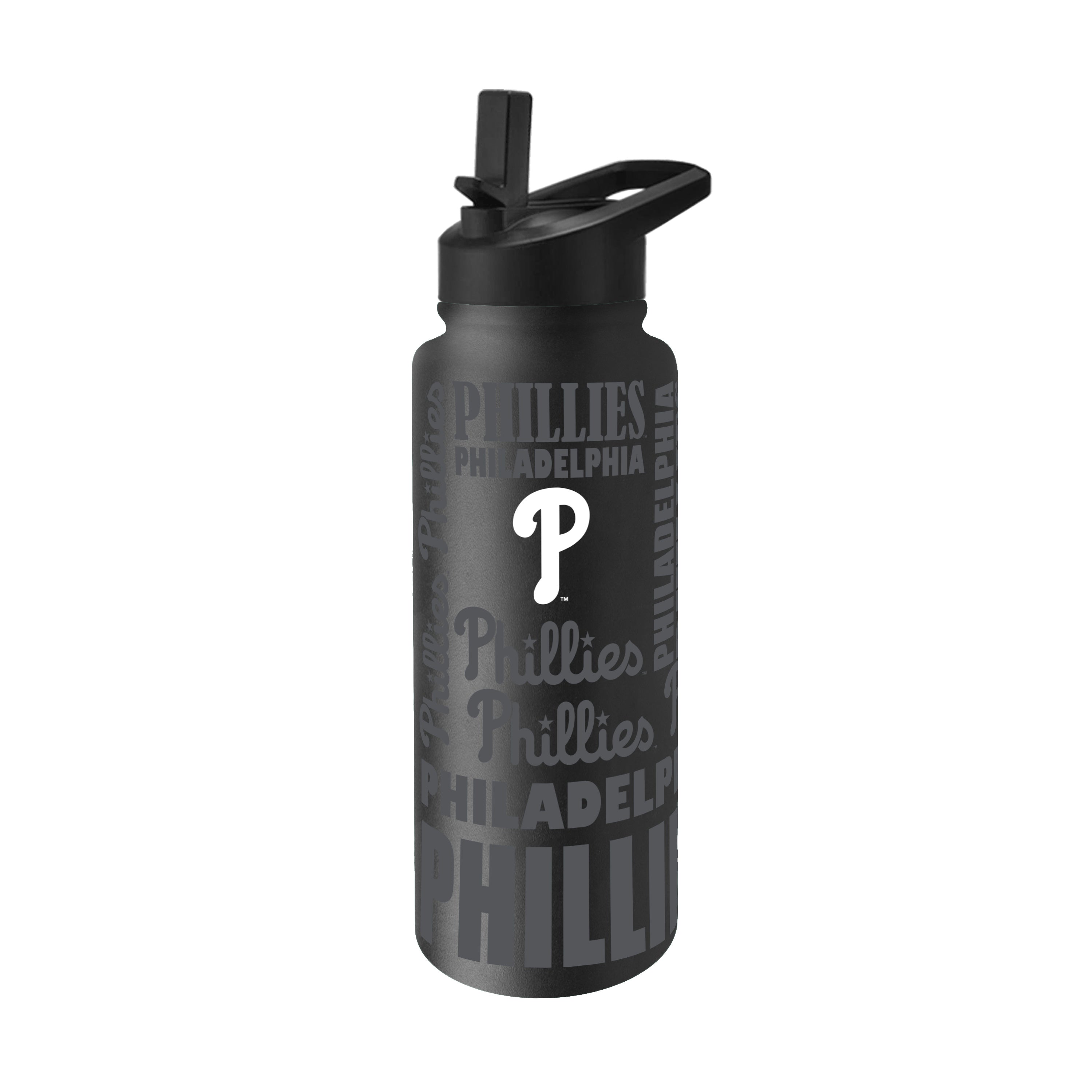 Philadelphia Phillies 34oz Black Replay Quencher Bottle