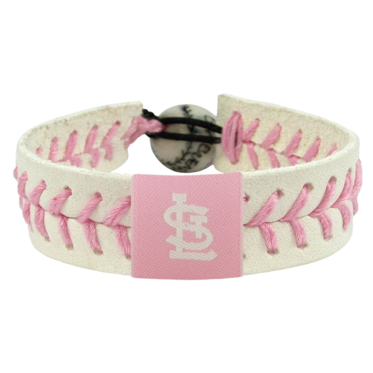 St. Louis Cardinals Bracelet Baseball Pink CO - Sports Collectibles, Sports Memorabilia, Sports Fan Shop, Sports Gifts