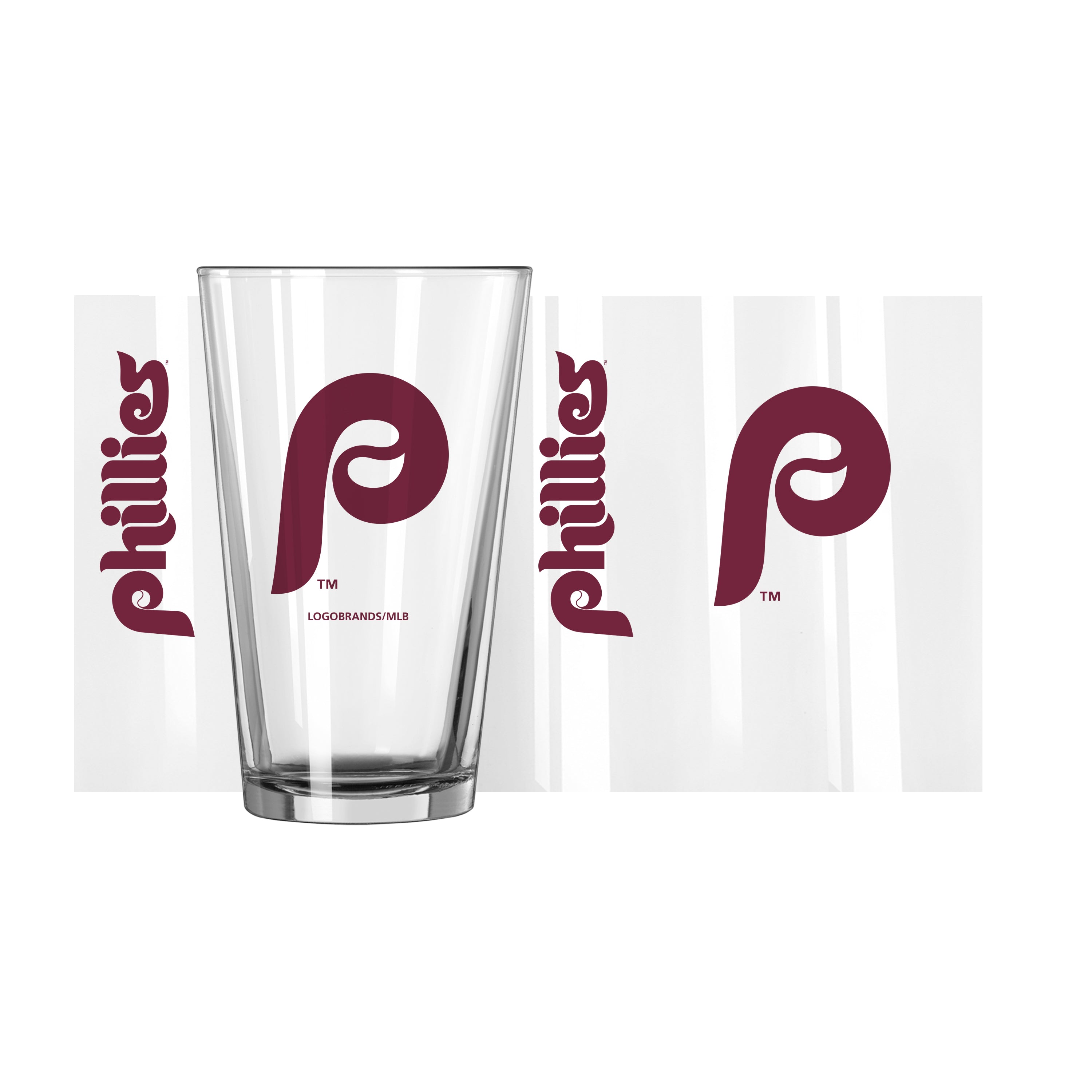 Philadelphia Phillies Retro 16oz Gameday Pint Glass - Sports Gifts, Sports Memorabilia, Sports Collectibles, Fan Shop