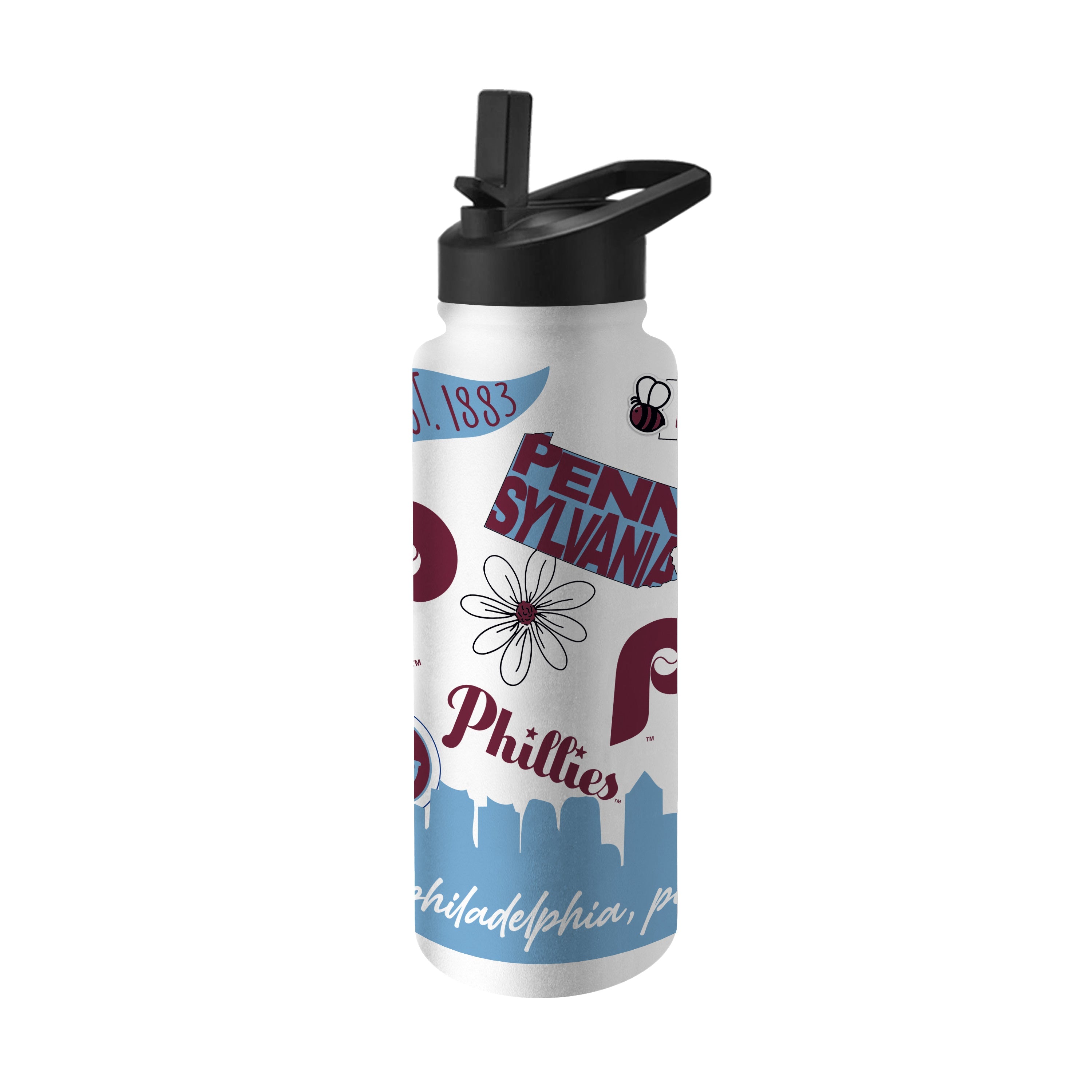 Philadelphia Phillies Vintage 34oz Native Quencher Bottle