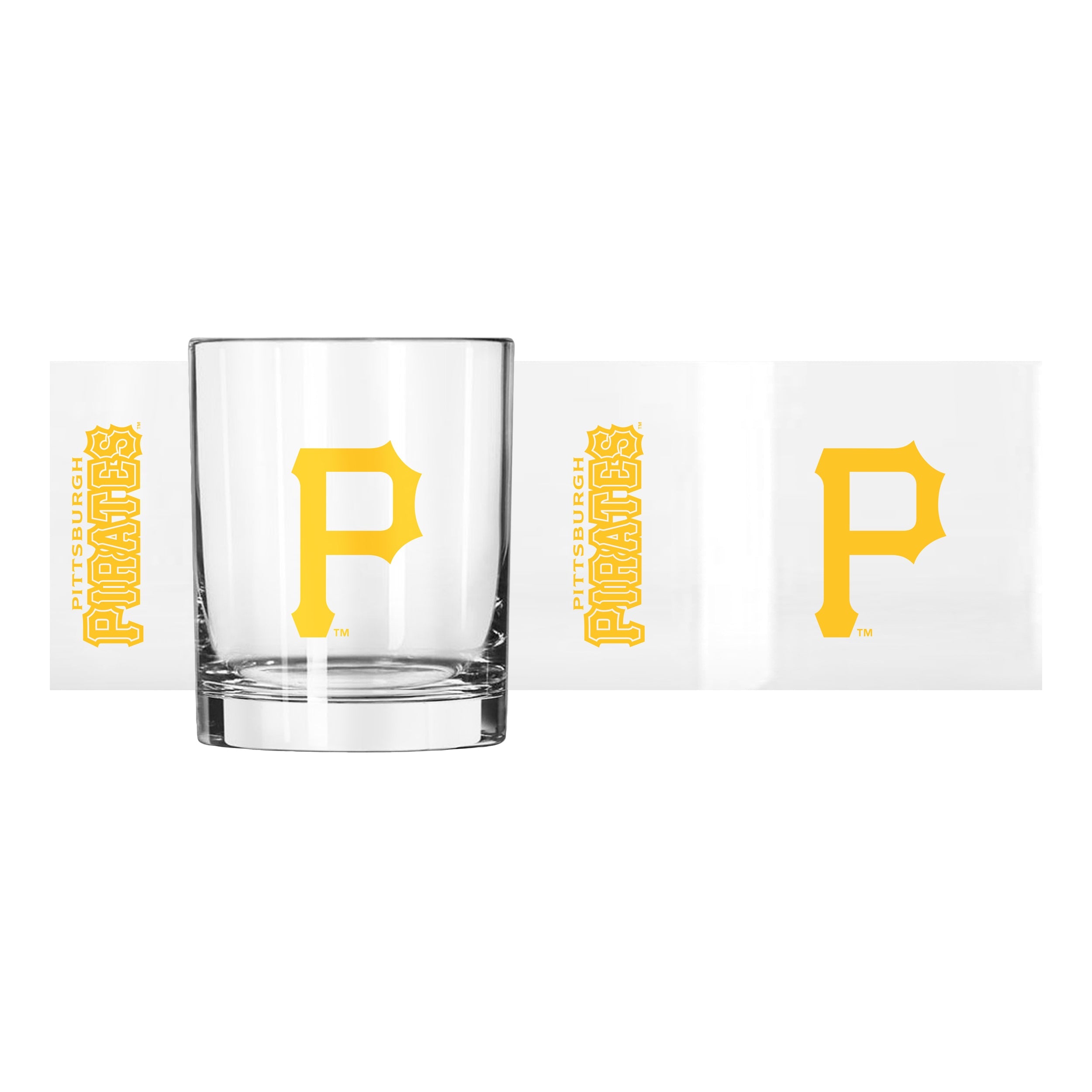 Pittsburgh Pirates 14oz Gameday Rocks Glass - Sports Gifts, Sports Memorabilia, Sports Collectibles, Fan Shop