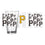 Pittsburgh Pirates 16oz Scatter Pint Glass - Sports Gifts, Sports Memorabilia, Sports Collectibles, Fan Shop