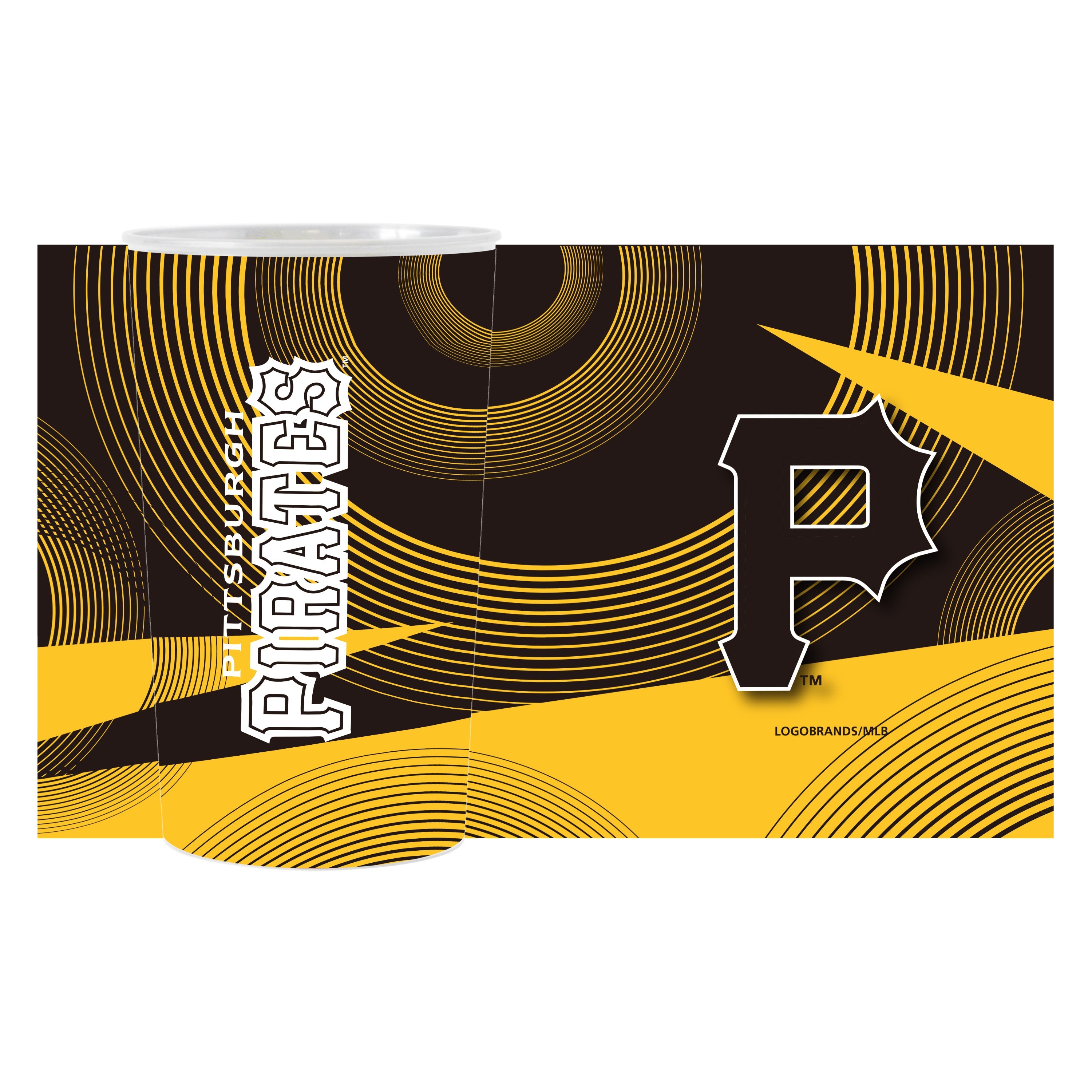 Pittsburgh Pirates 4pk Geometric 22oz Hardwall Cup - Sports Gifts, Sports Memorabilia, Sports Collectibles, Fan Shop