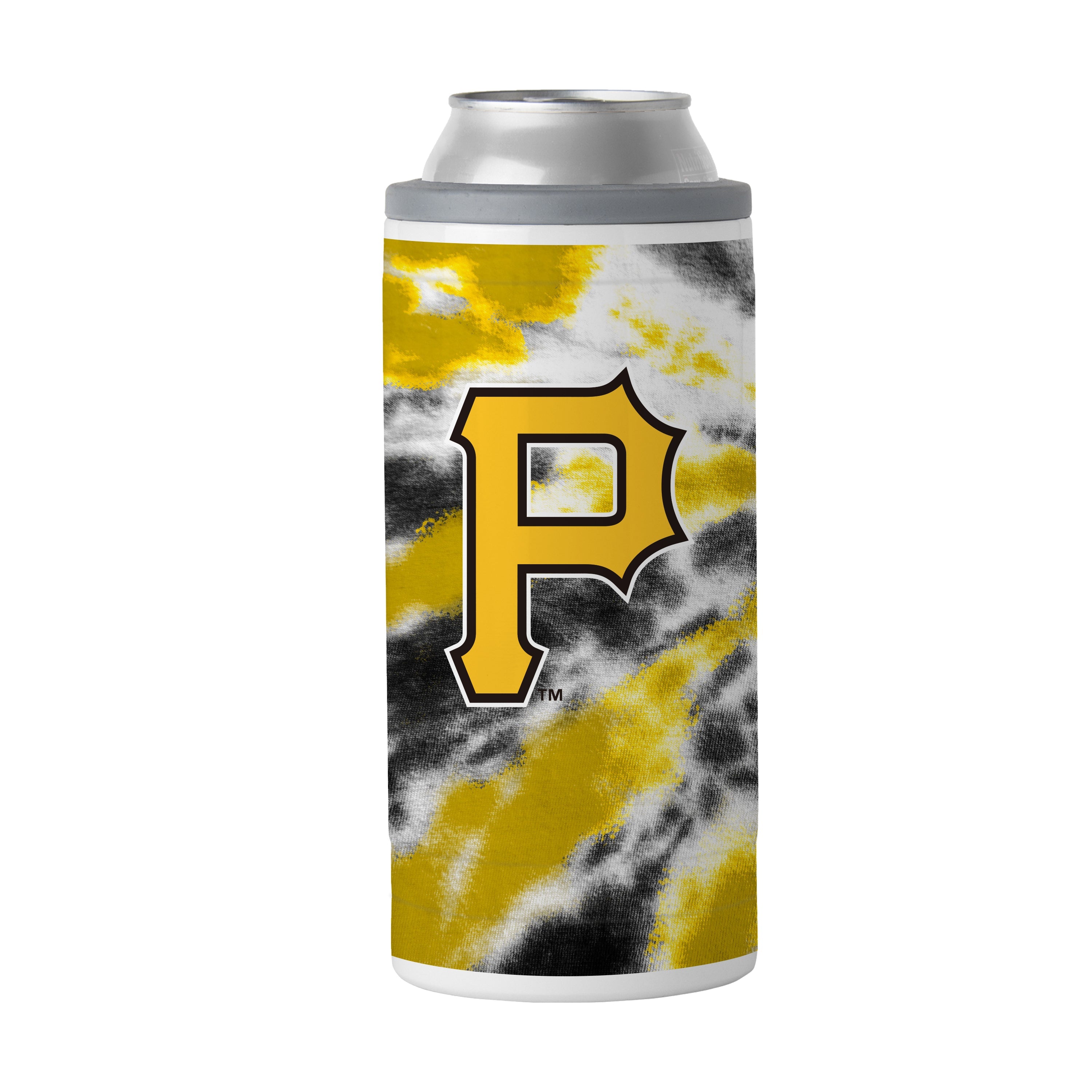 Pittsburgh Pirates 12oz Tie Dye Slim Can Coolie - Sports Gifts, Sports Memorabilia, Sports Collectibles, Fan Shop