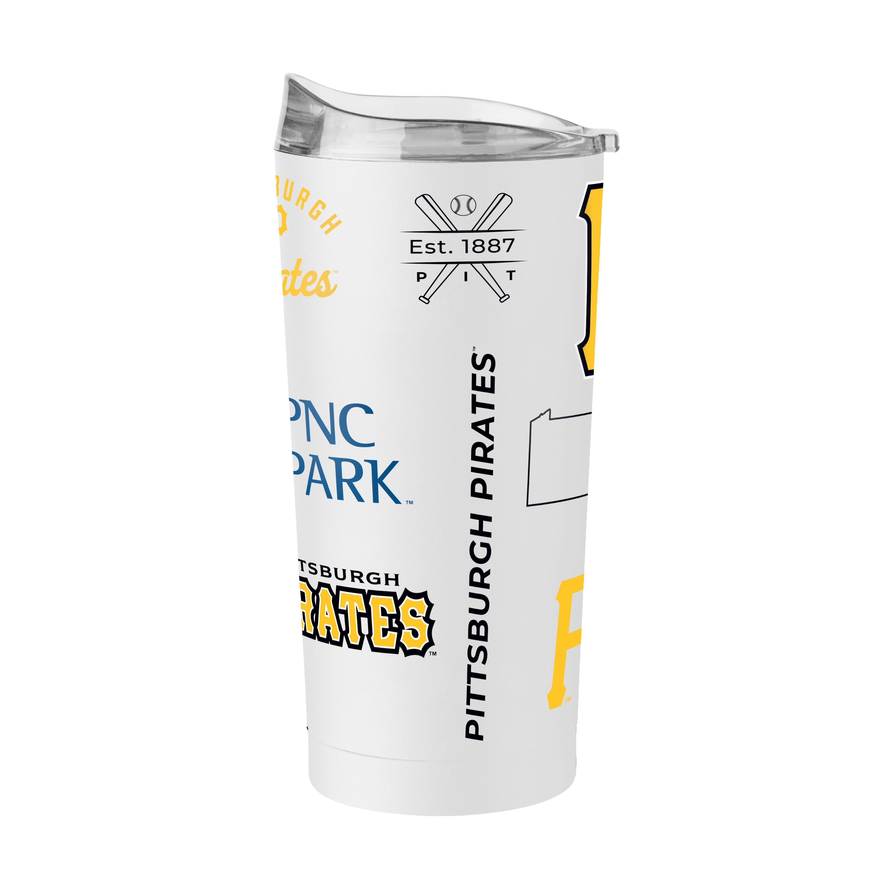 Pittsburgh Pirates 20oz Heritage Threds Powder Coat Tumbler