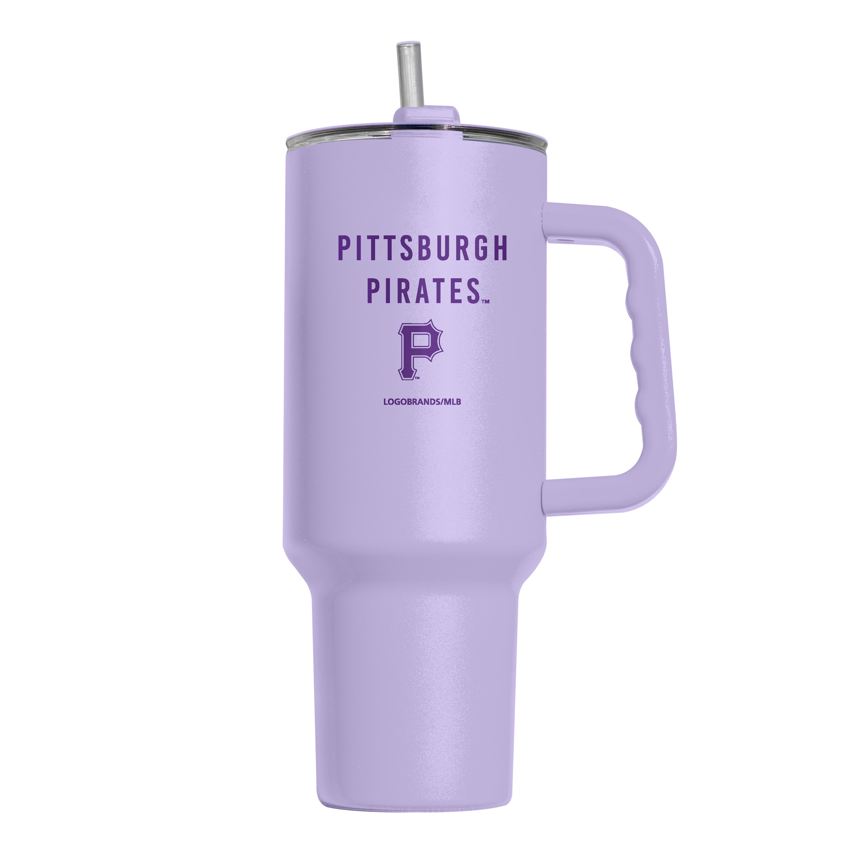 Pittsburgh Pirates 40oz Lavender Powder Coat Tumbler
