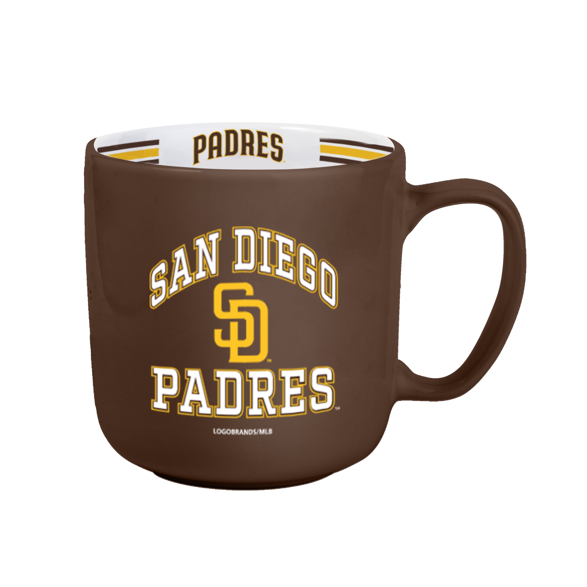 SD Padres 15oz Stripe Mug - Sports Gifts, Sports Memorabilia, Sports Collectibles, Fan Shop