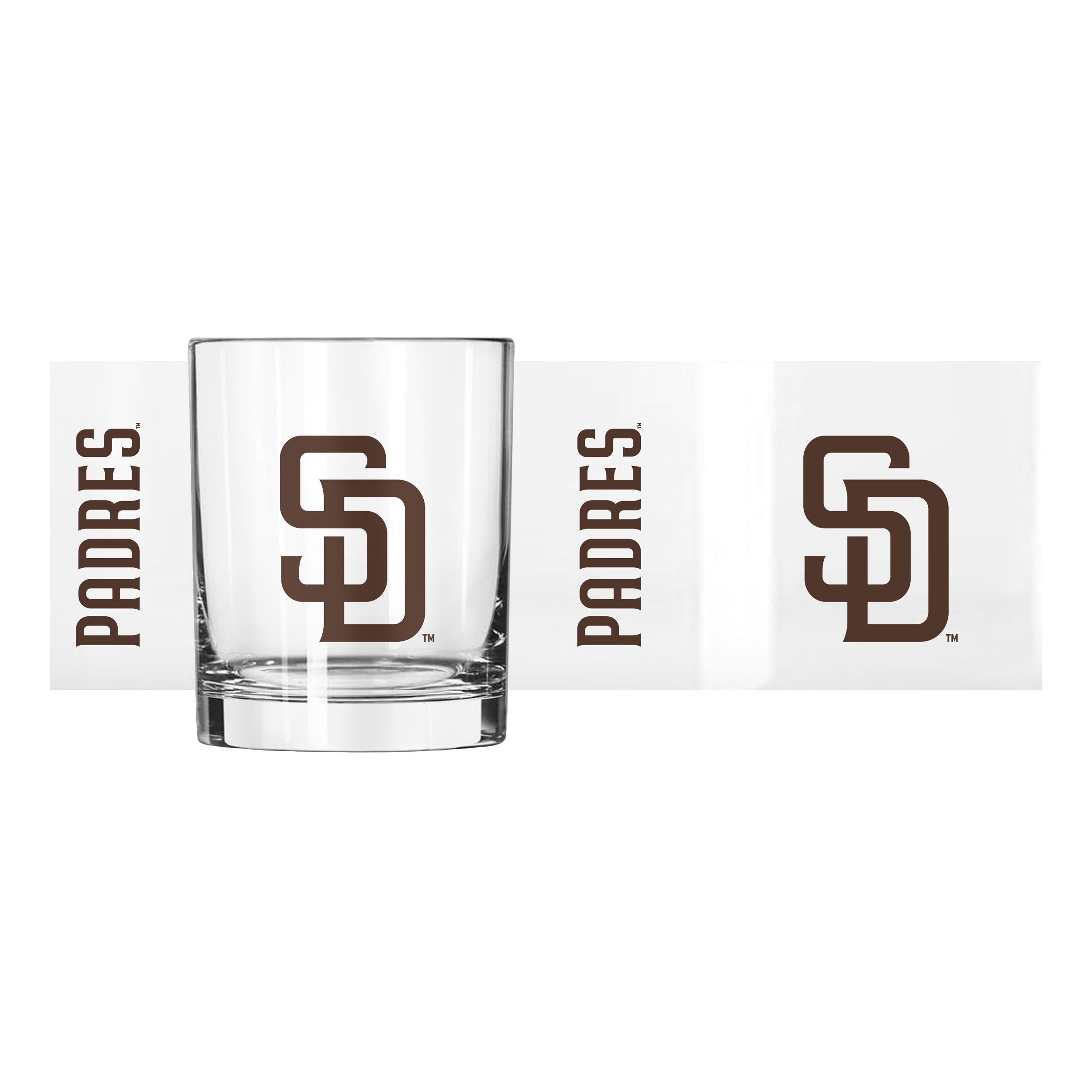 San Diego Padres 14oz Gameday Rocks Glass - Sports Gifts, Sports Memorabilia, Sports Collectibles, Fan Shop