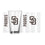 San Diego Padres 16oz Gameday Pint Glass - Sports Gifts, Sports Memorabilia, Sports Collectibles, Fan Shop