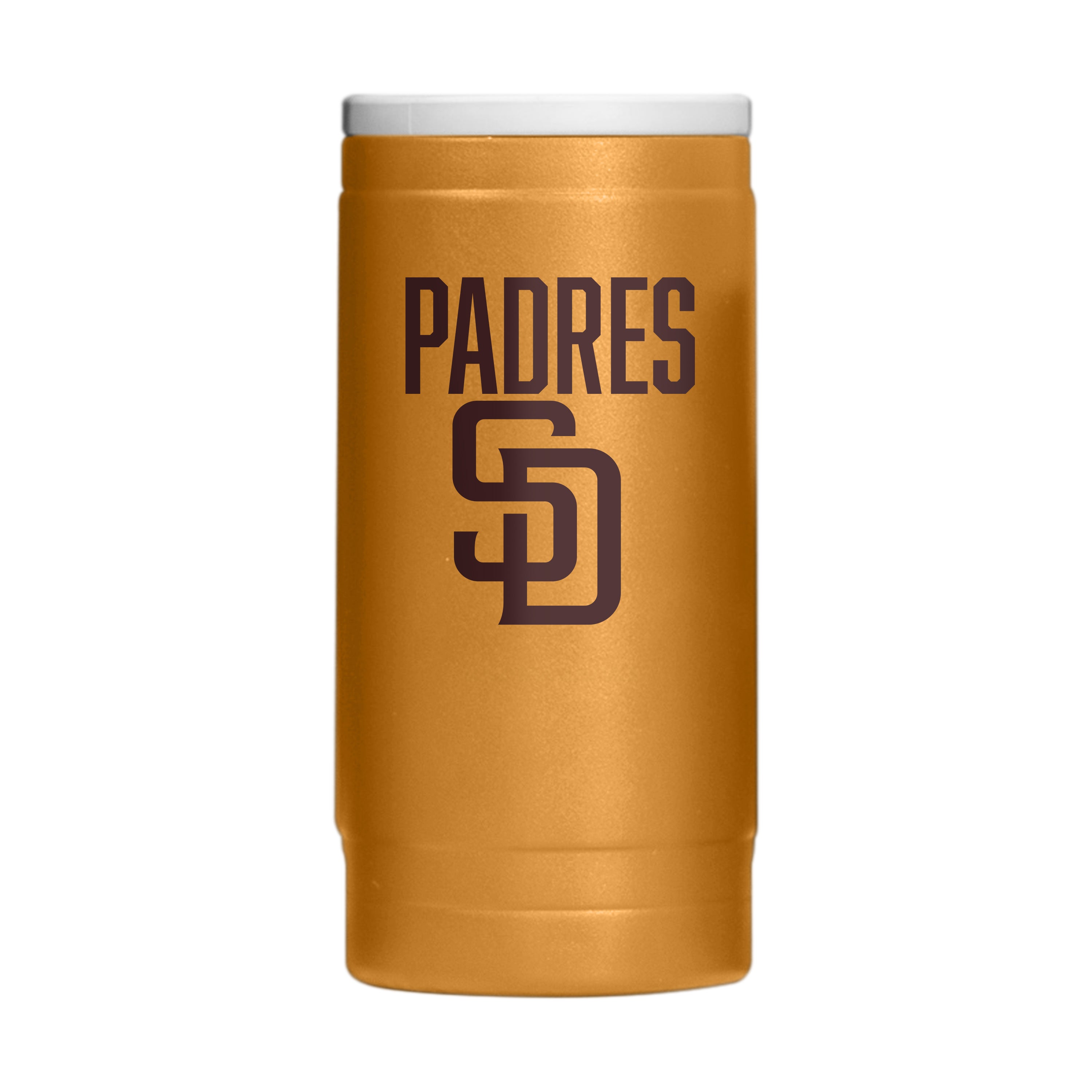 San Diego Padres Huddle Powder Coat Slim Can Coolie - Sports Gifts, Sports Memorabilia, Sports Collectibles, Fan Shop