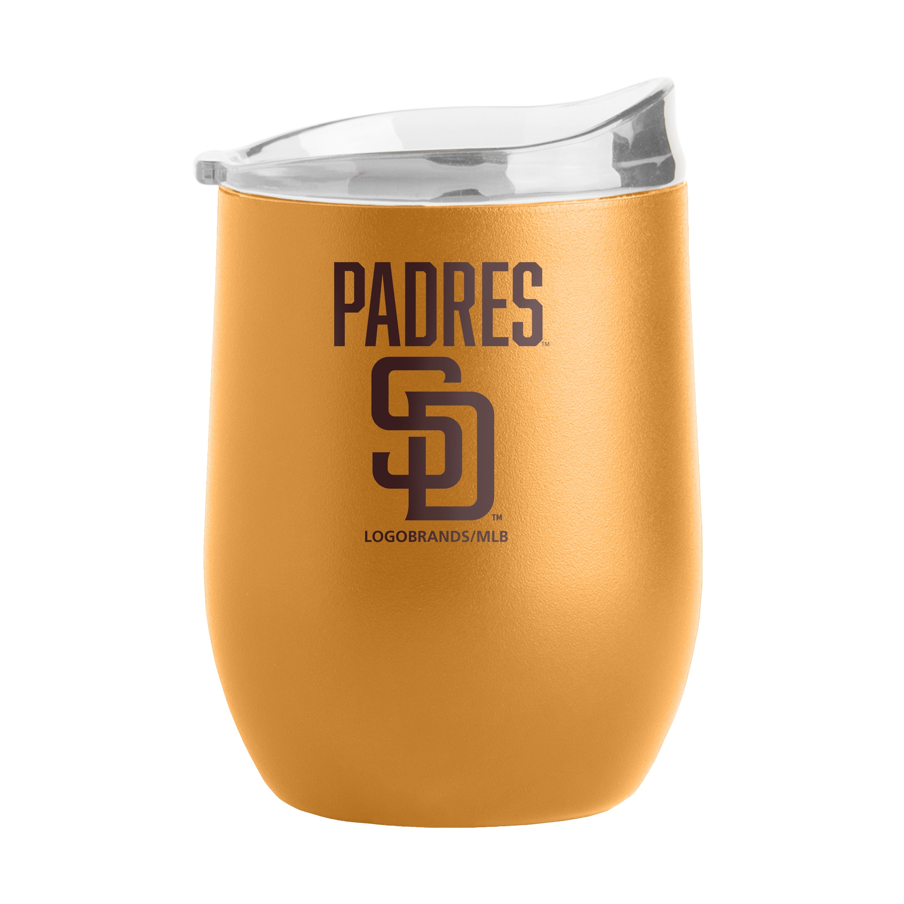 San Diego Padres 16oz Huddle Powder Coat Curved Beverage - Sports Gifts, Sports Memorabilia, Sports Collectibles, Fan Shop