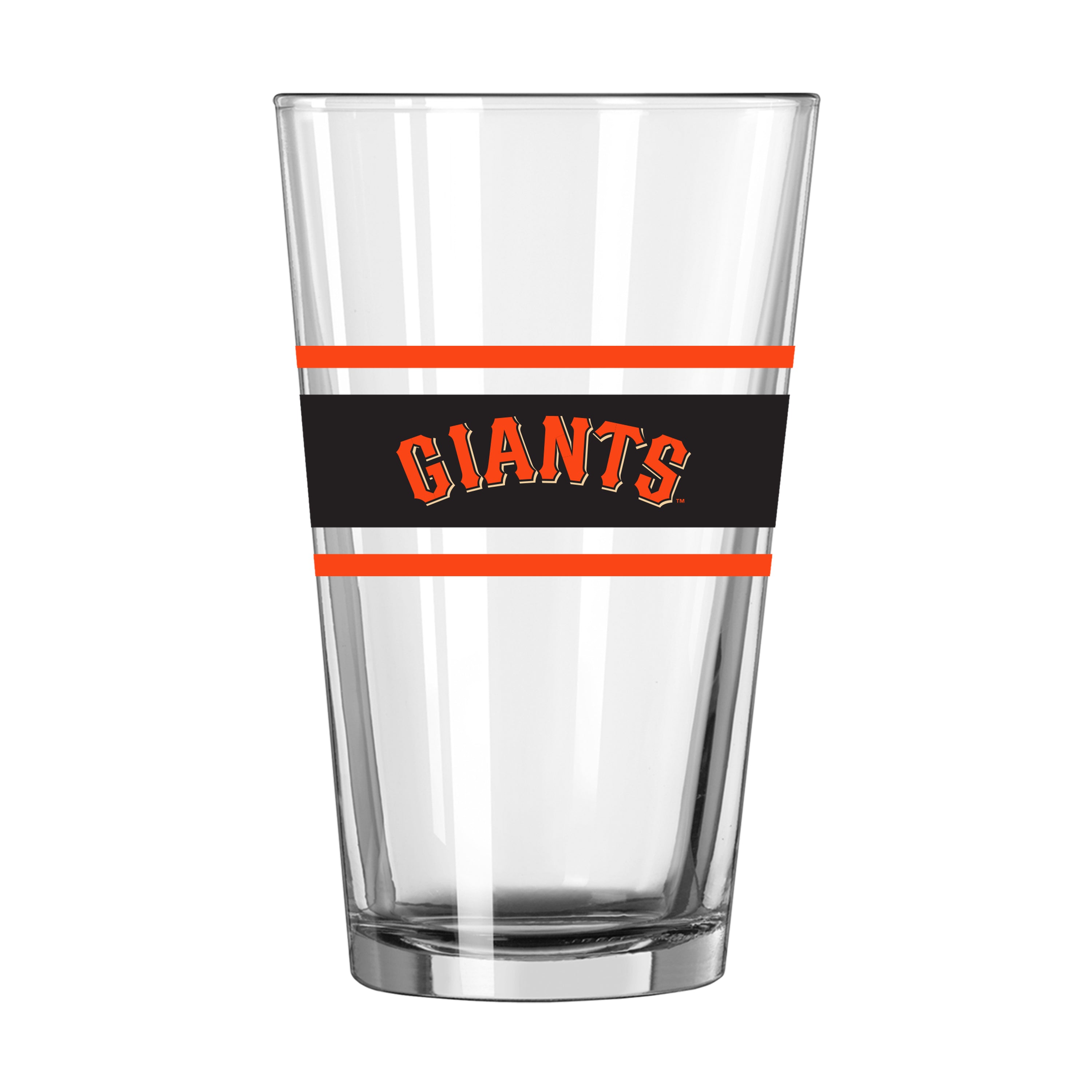 San Francisco Giants 16oz Stripe Pint Glass - Sports Gifts, Sports Memorabilia, Sports Collectibles, Fan Shop