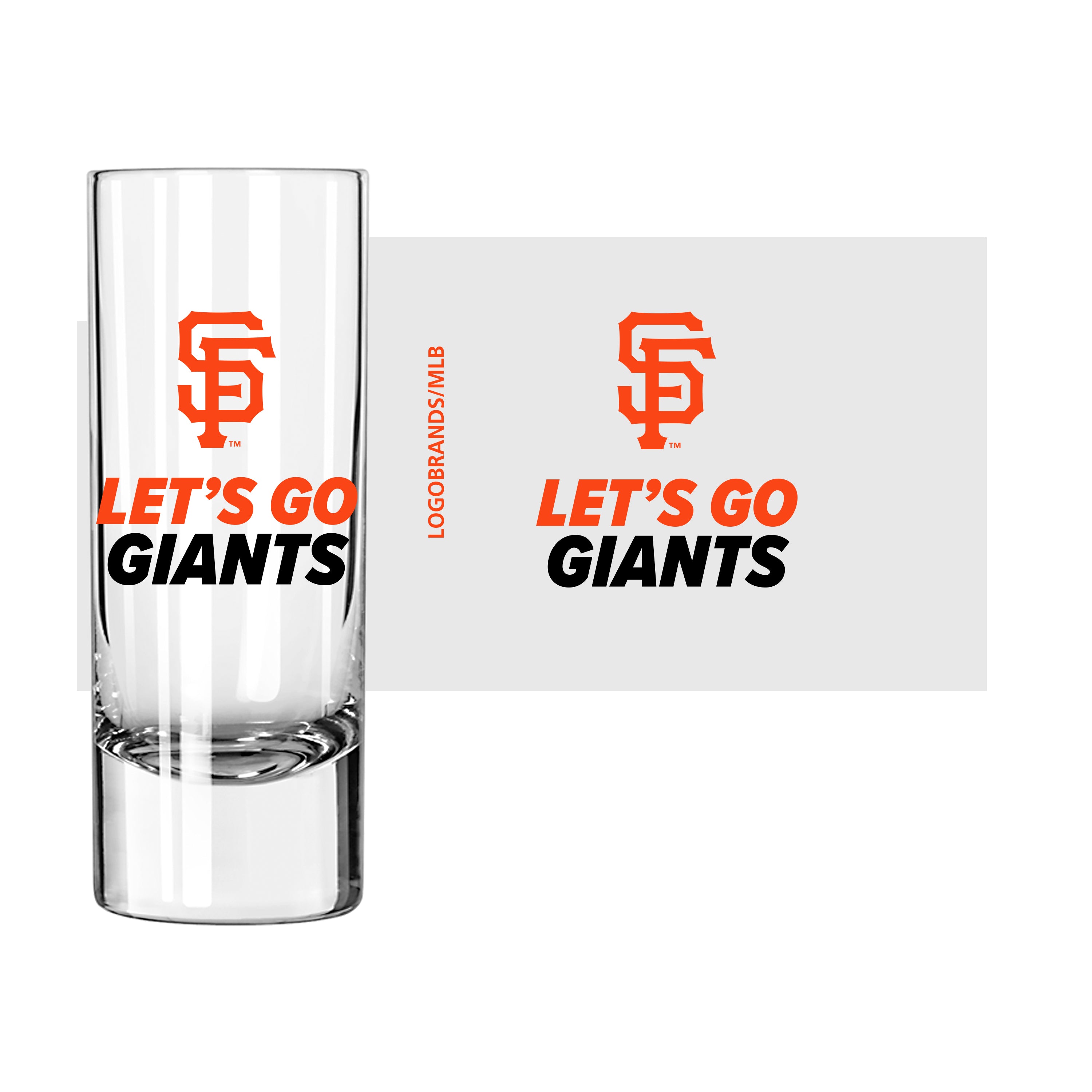 San Francisco Giants 2.5oz Slogan Shooter Glass - Sports Gifts, Sports Memorabilia, Sports Collectibles, Fan Shop