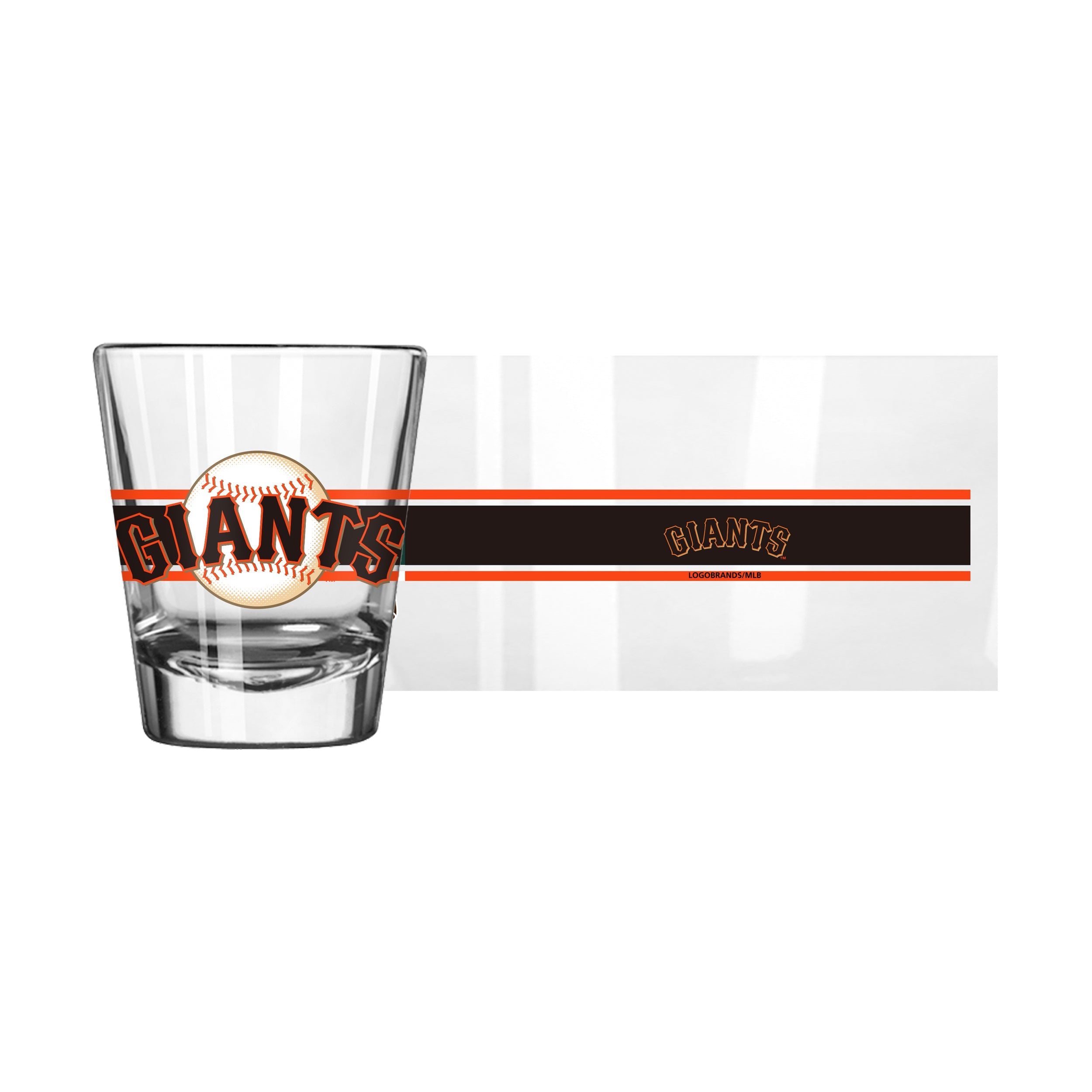 San Francisco Giants 2oz Stripe Shot Glass - Sports Gifts, Sports Memorabilia, Sports Collectibles, Fan Shop