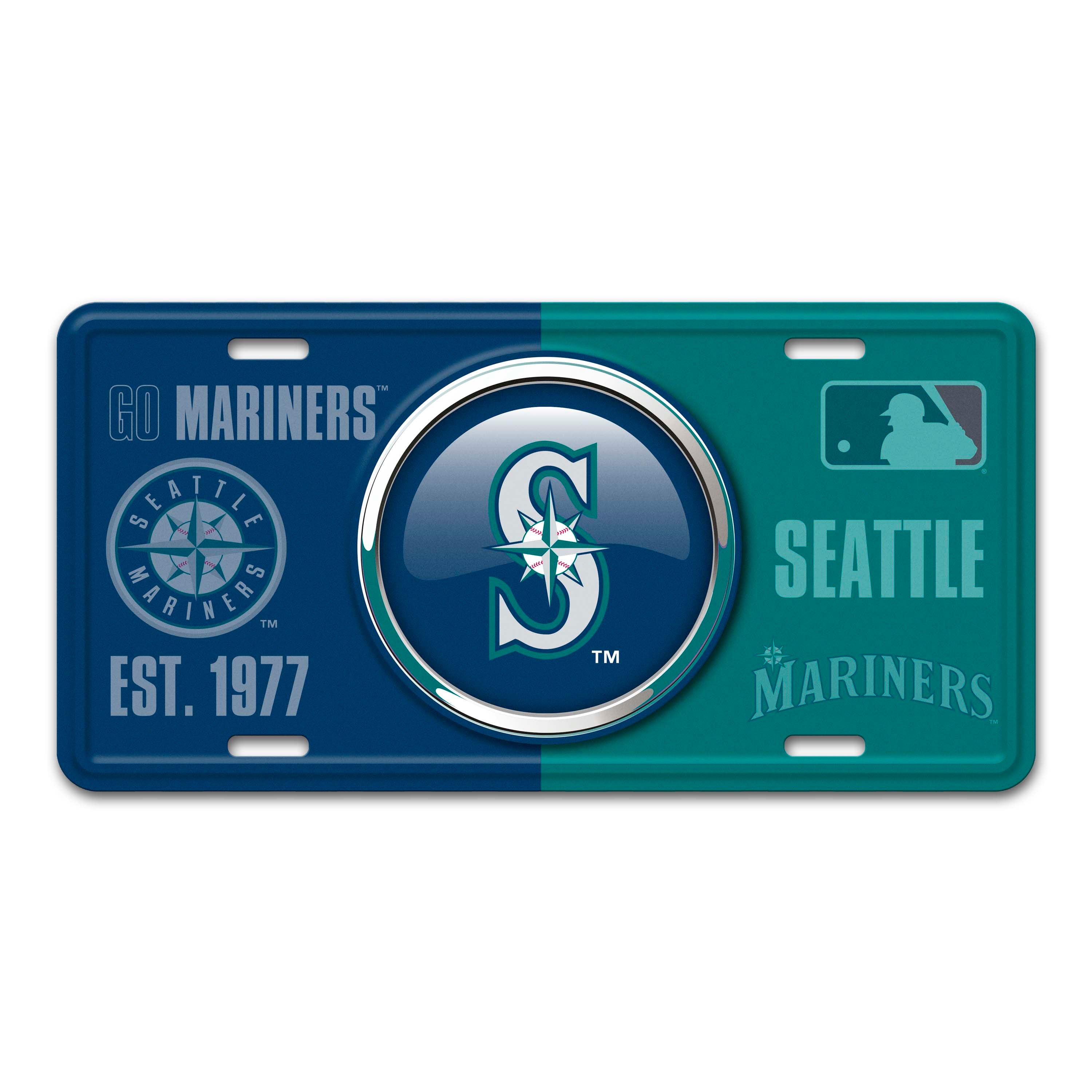 MLB - Seattle Mariners Embossed Metal License Plate