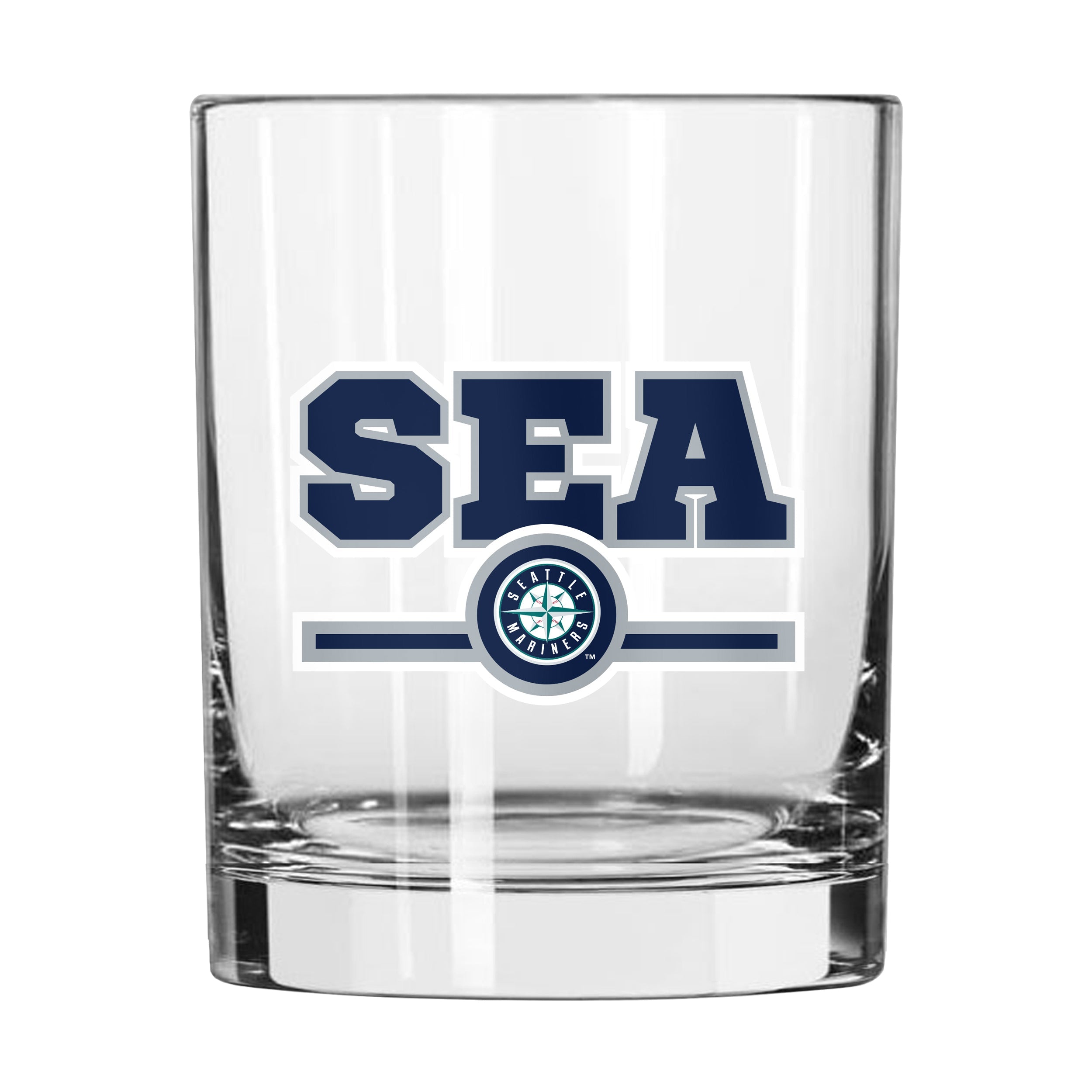 Seattle Mariners 14oz Letterman Rocks Glass