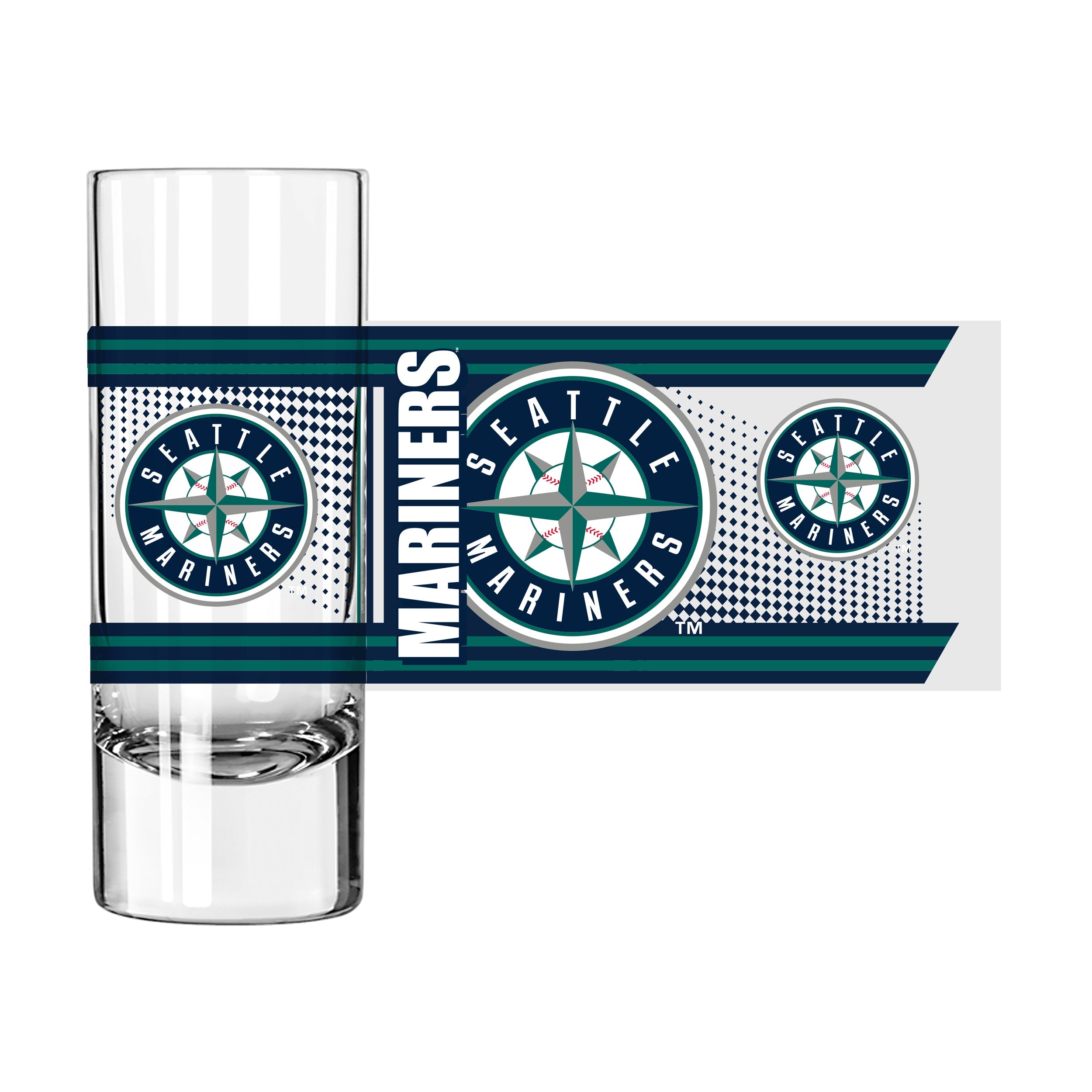 Seattle Mariners 2.5oz Hero Shooter Glass - Sports Gifts, Sports Memorabilia, Sports Collectibles, Fan Shop