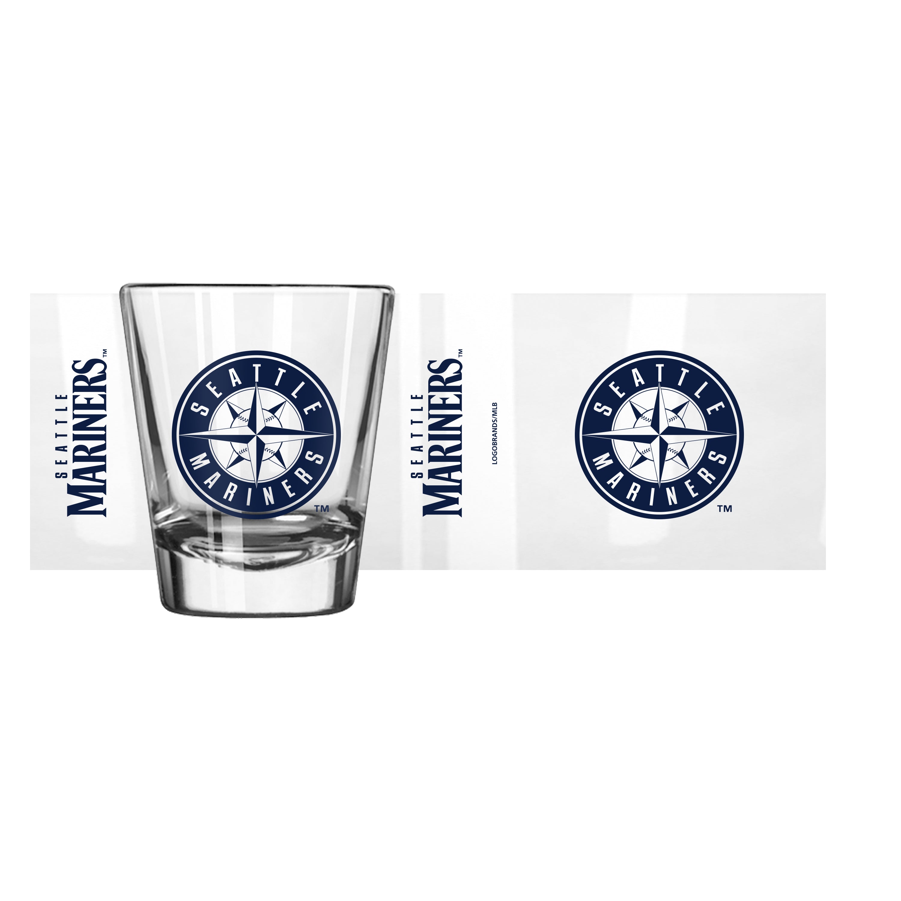 Seattle Mariners Seal 2oz Gameday Shot Glass - Sports Gifts, Sports Memorabilia, Sports Collectibles, Fan Shop